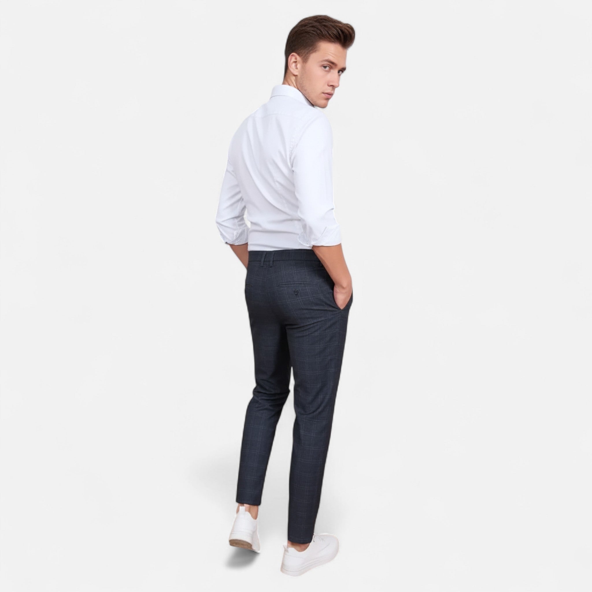 Vellardo Moda | Men's Elegant Cropped Business Pants