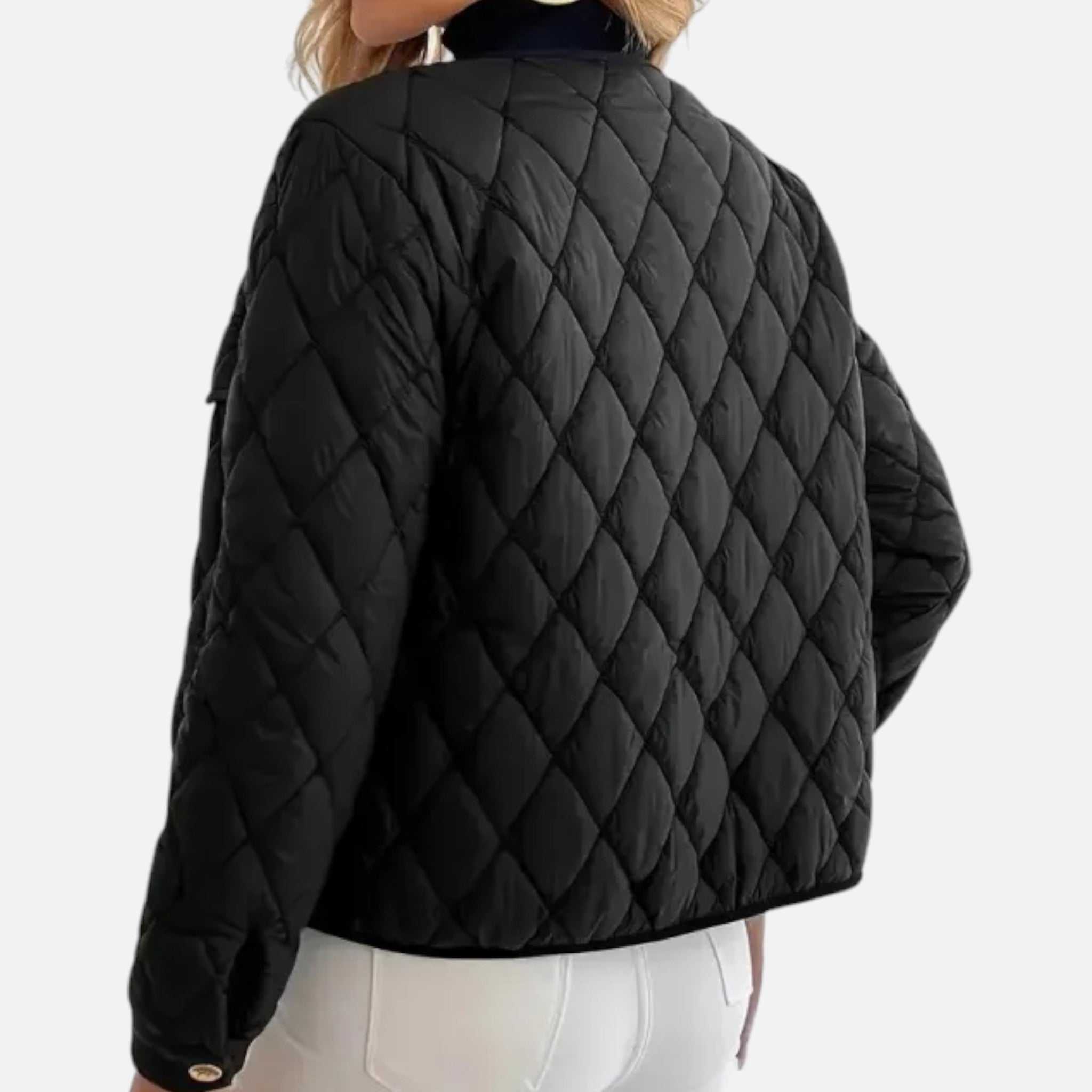 Vellardo Moda | Puffed Women's Coat with Diamond Pattern – Classic Warmth and Style