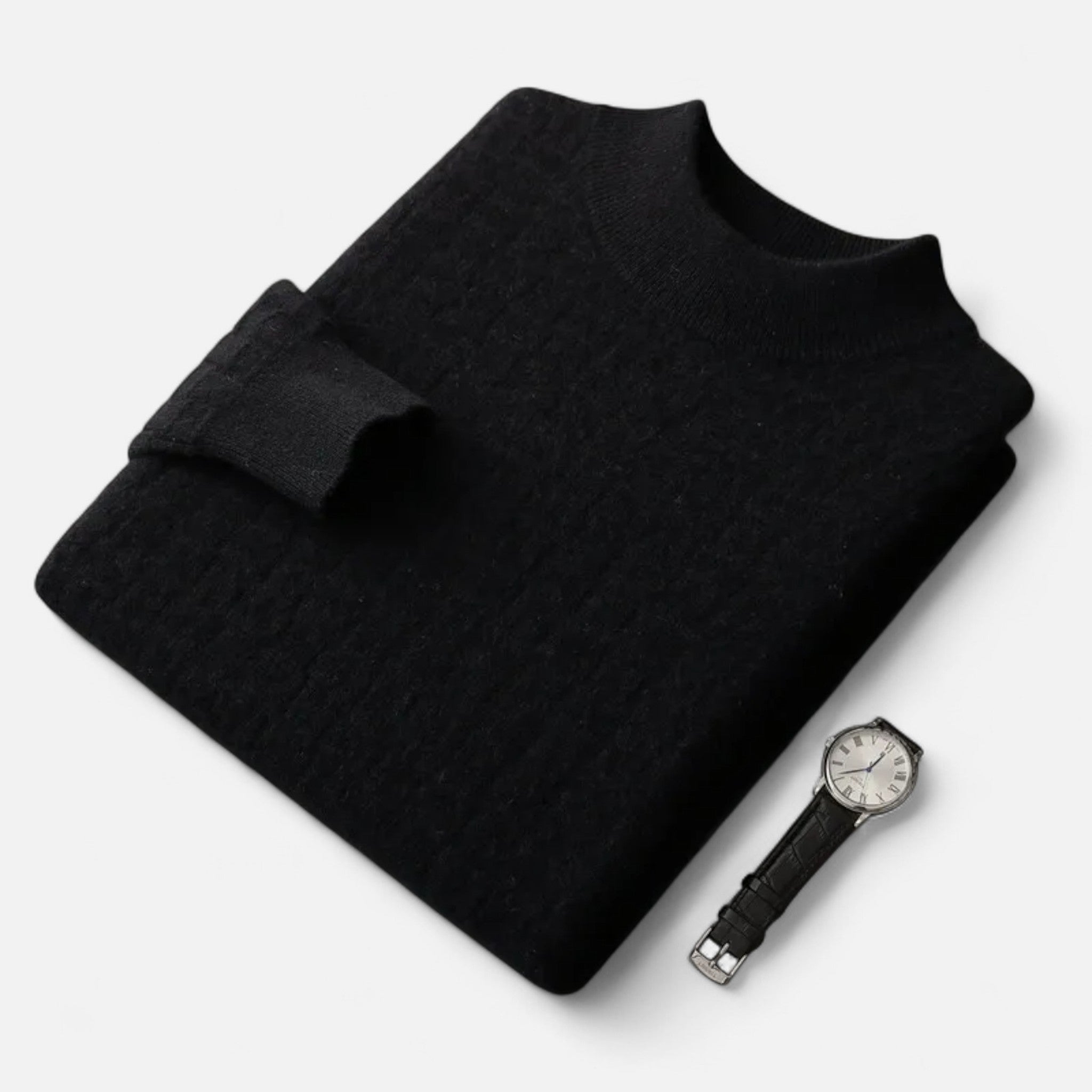 Vellardo Moda | Men's Sweater with a Half-High Collar