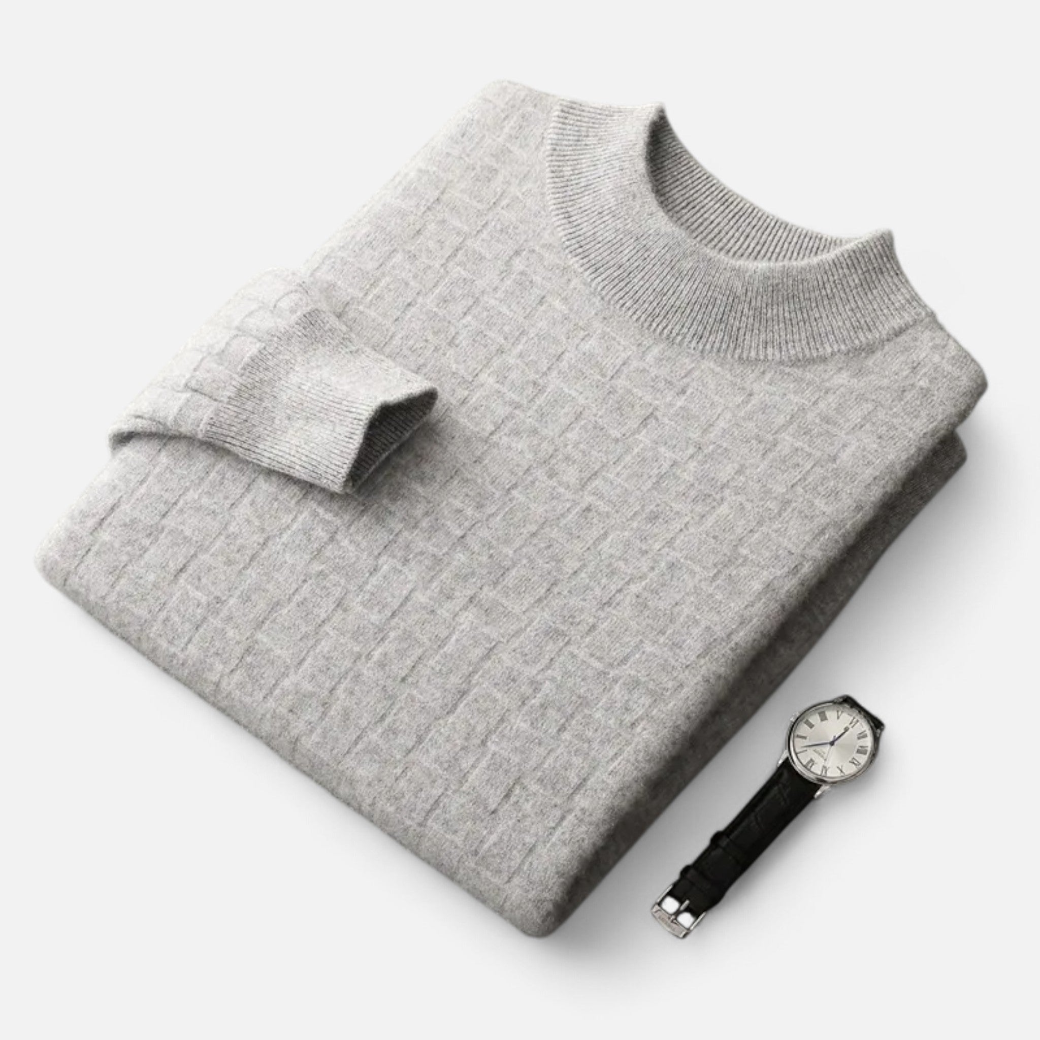 Vellardo Moda | Men's Sweater with a Half-High Collar