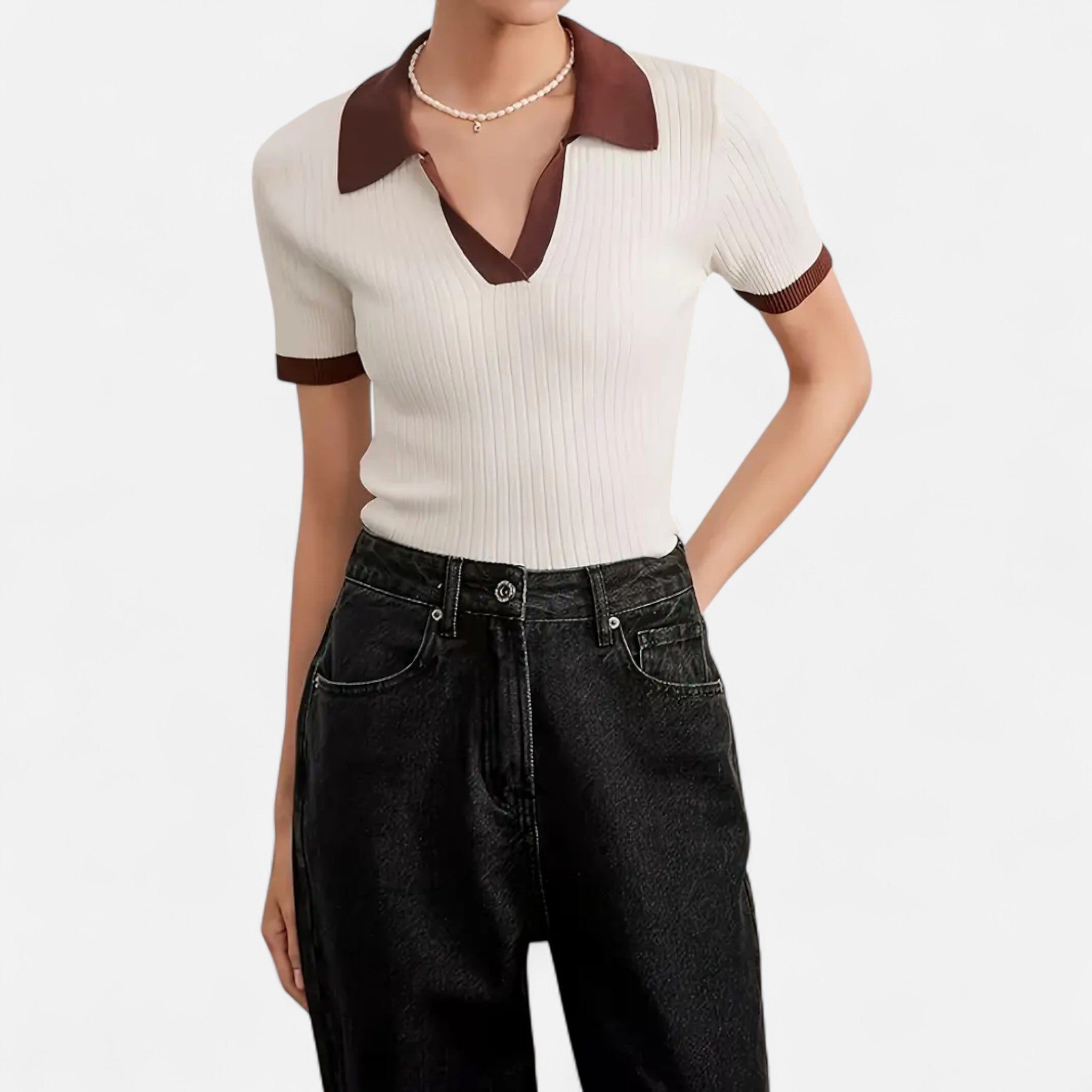 Vellardo Moda | Women's Retro Shirt – Short Sleeve and Colorful Style