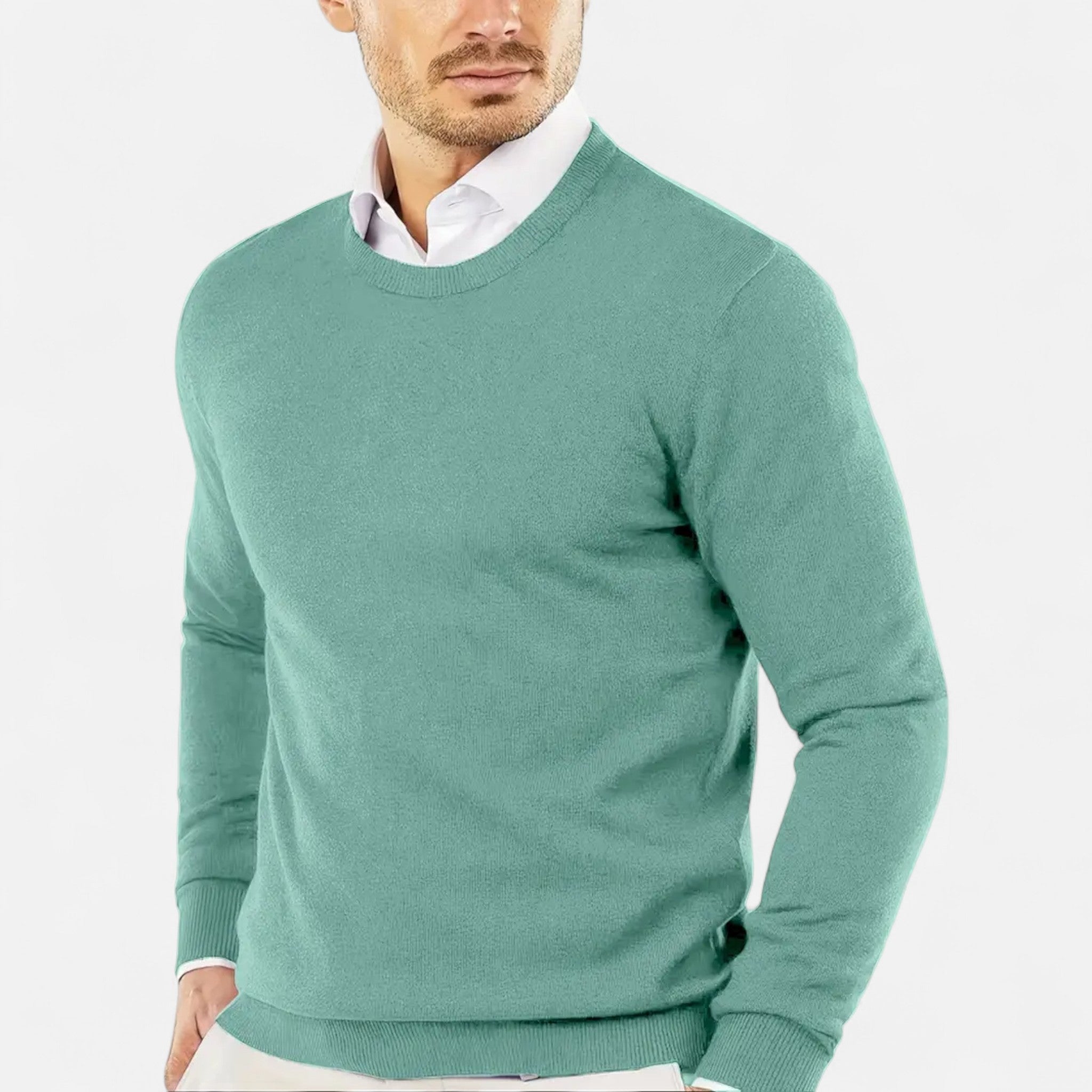 Vellardo Moda | Men's Knit Sweater – Classic Crew Neck