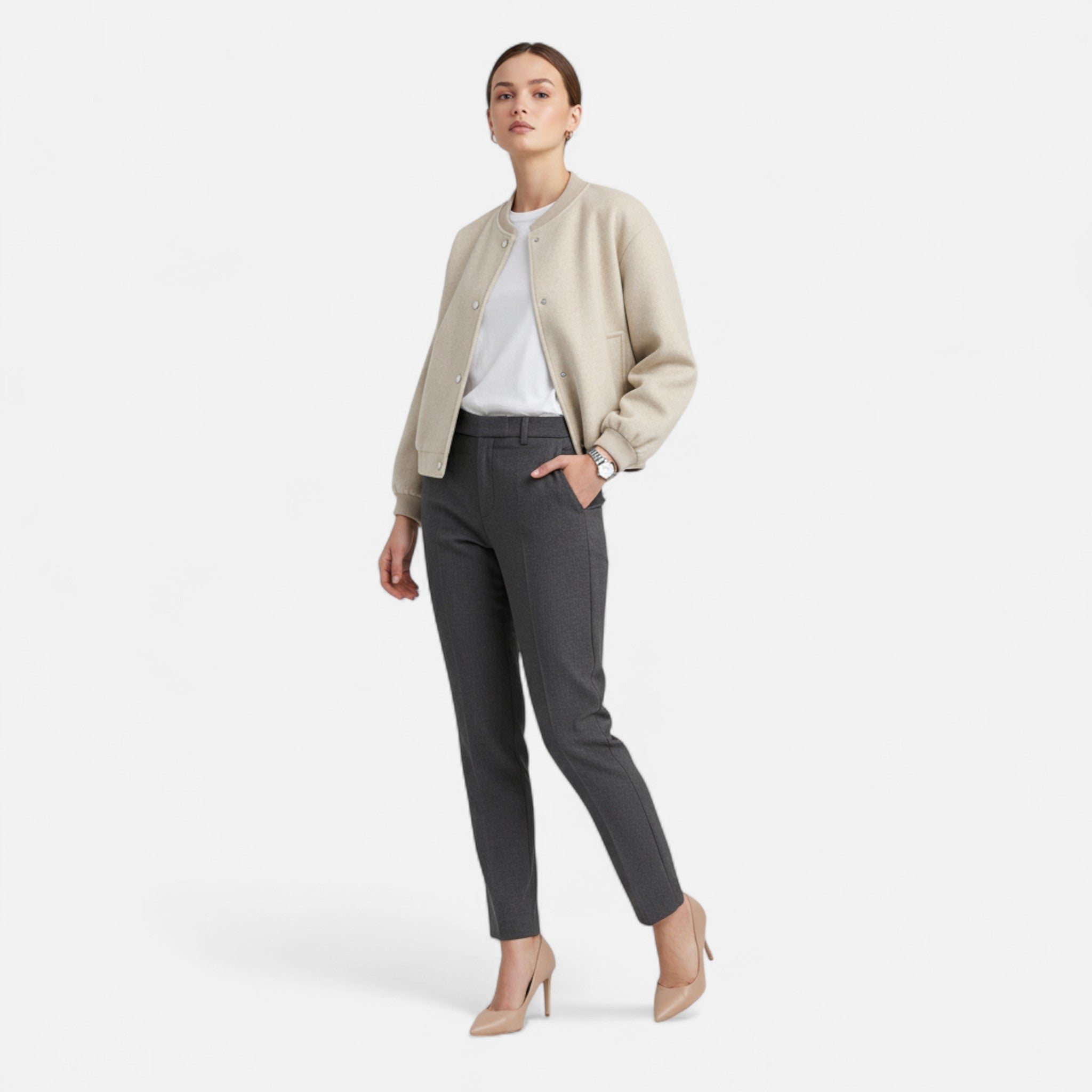 Vellardo Moda | Women's Short Bomber Jacket – Modern Elegance