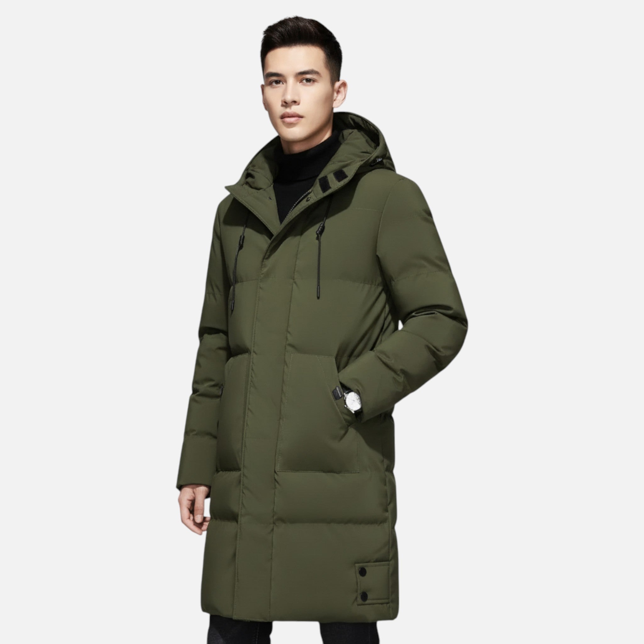 Vellardo Moda | Men's Winter Cotton Coat – Thick, Mid-Length