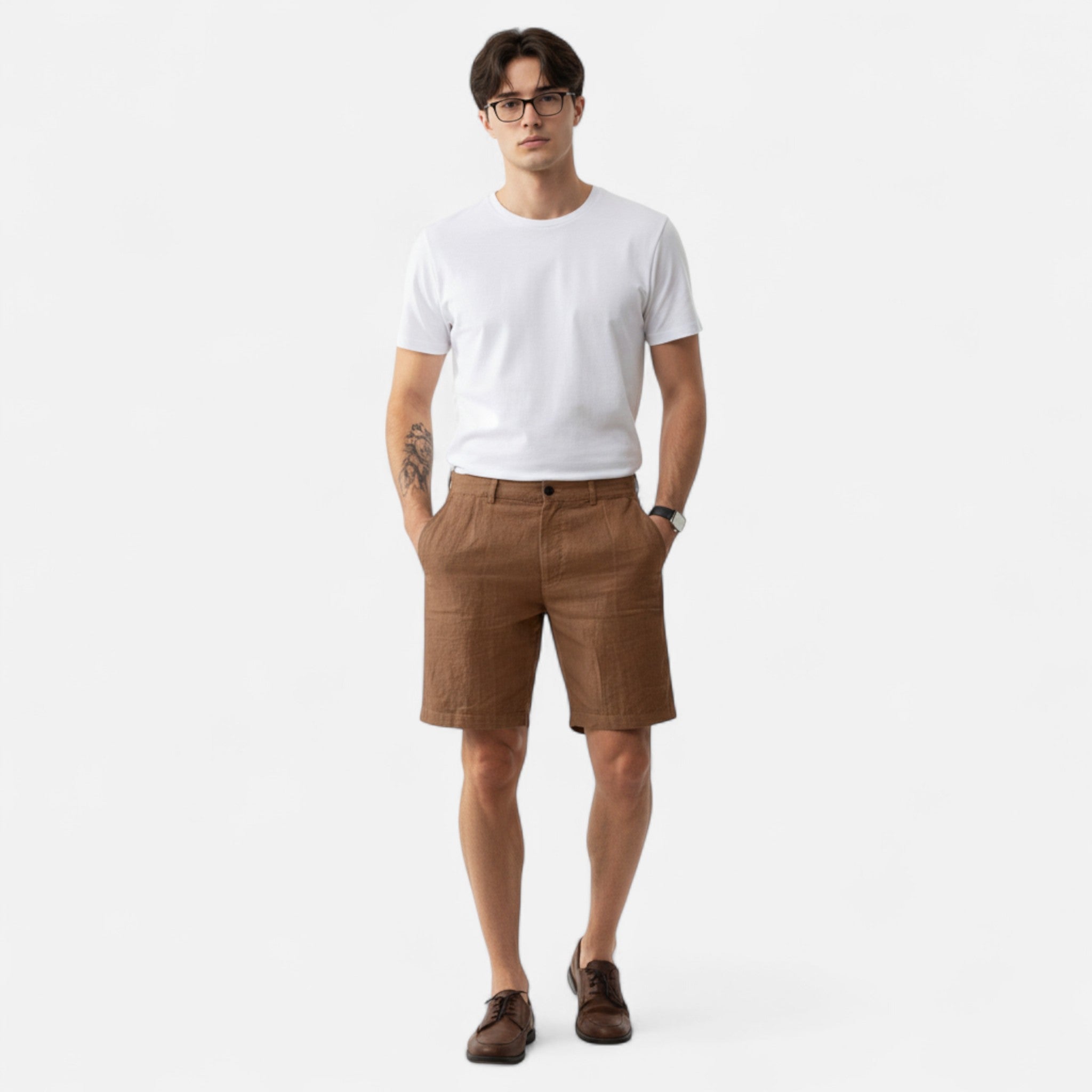 Vellardo Moda | Men's Linen Beach Shorts – Classic Elegance