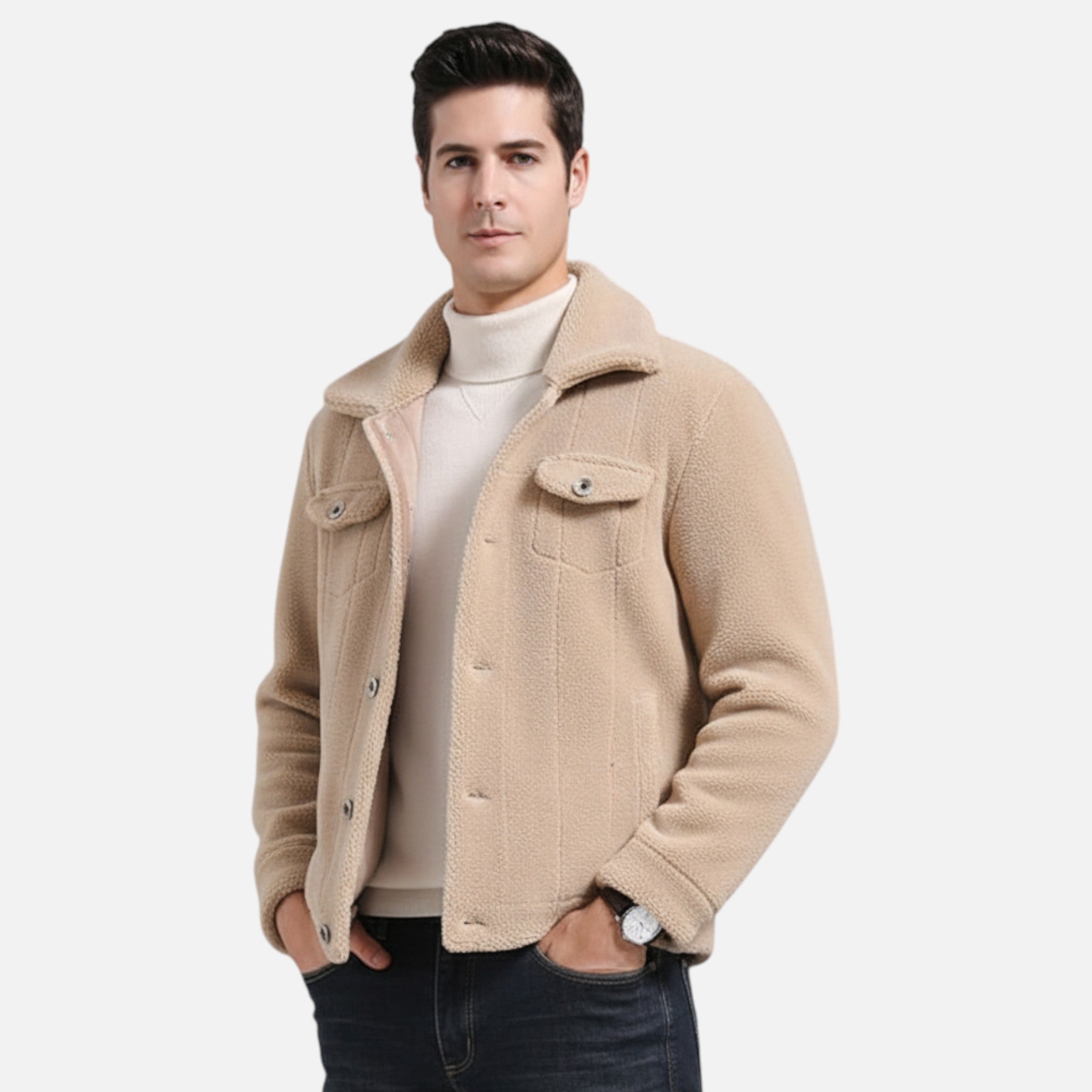 Vellardo Moda | Men's Fleece Sweatshirt – Comfort and Warmth for Cold Days