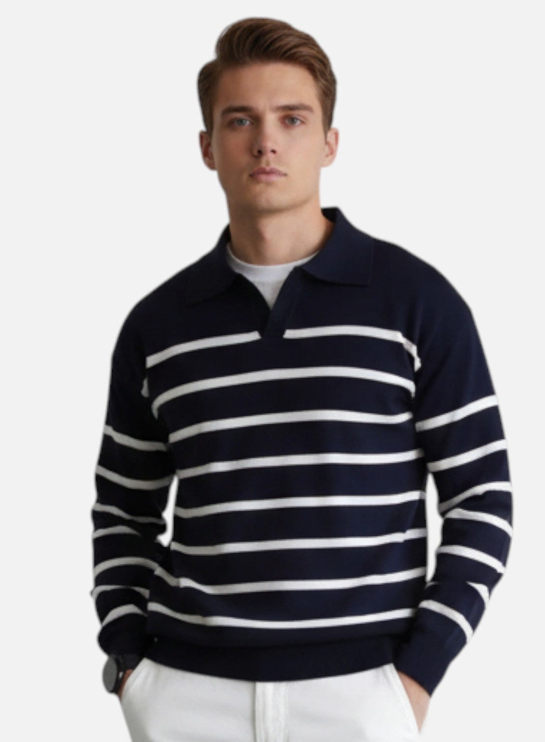 Vellardo Moda | Men's Striped Shirt – Classic and Elegant