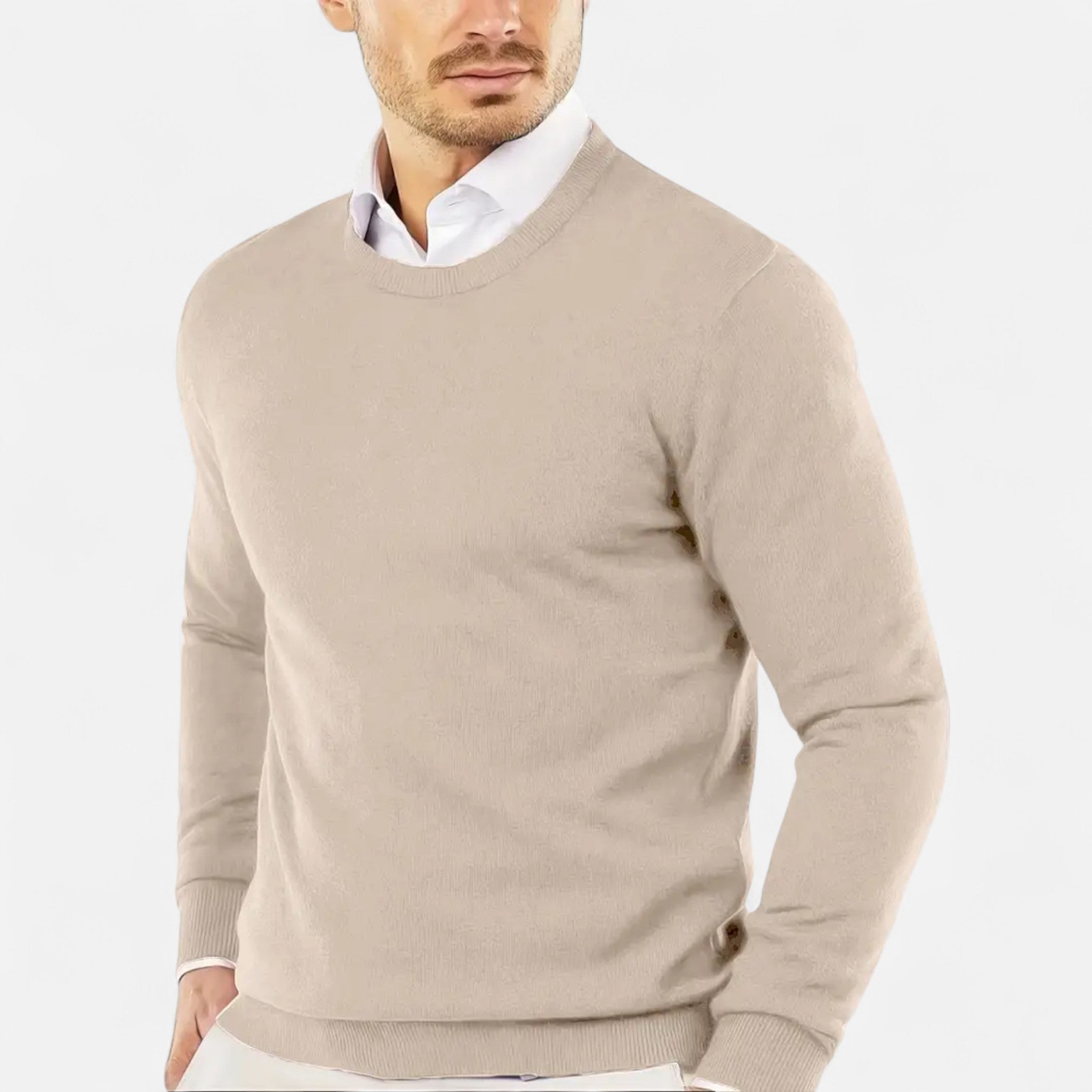 Vellardo Moda | Men's Knit Sweater – Classic Crew Neck