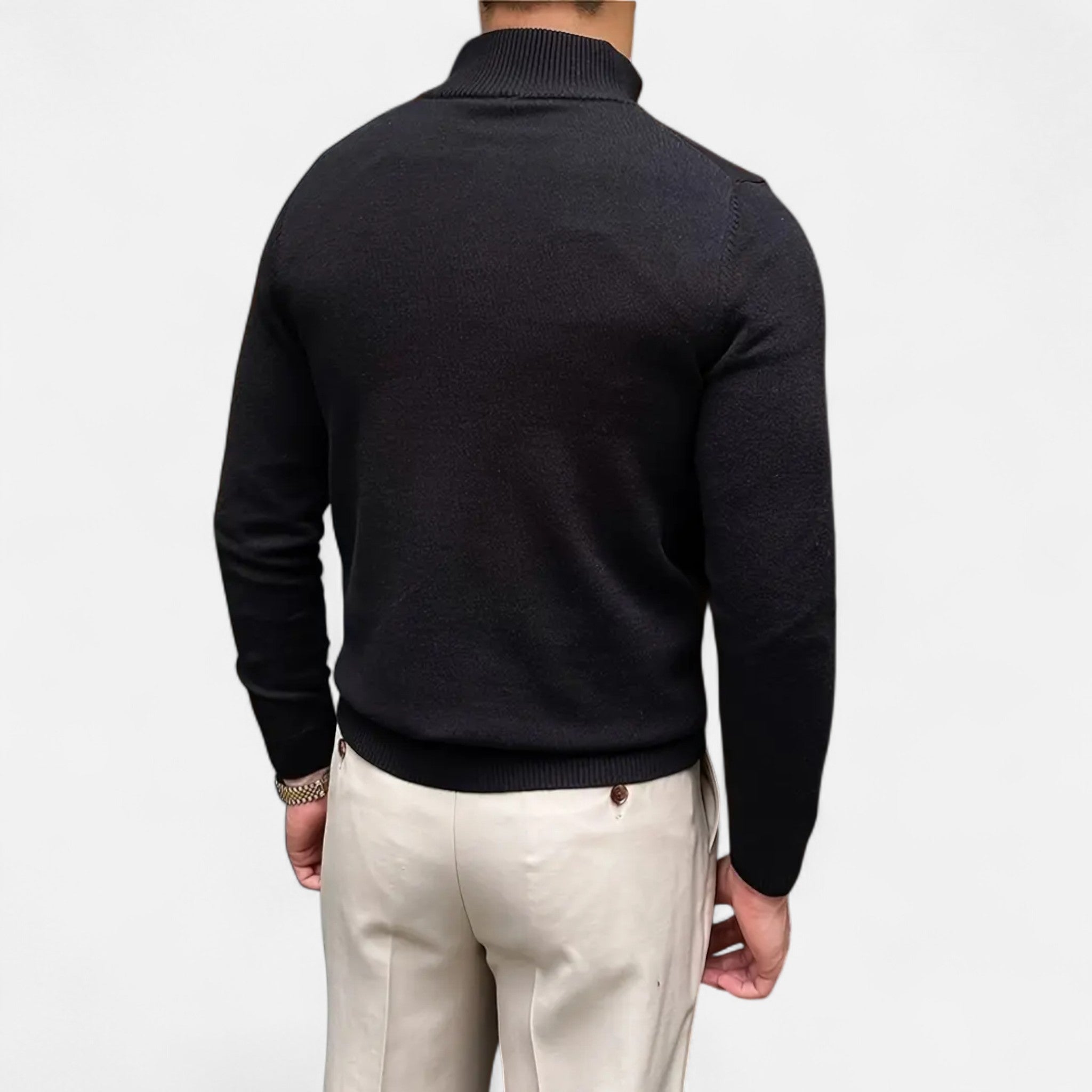 Vellardo Moda | Men's Knitted Cardigan – Casual Elegance with a Zipper