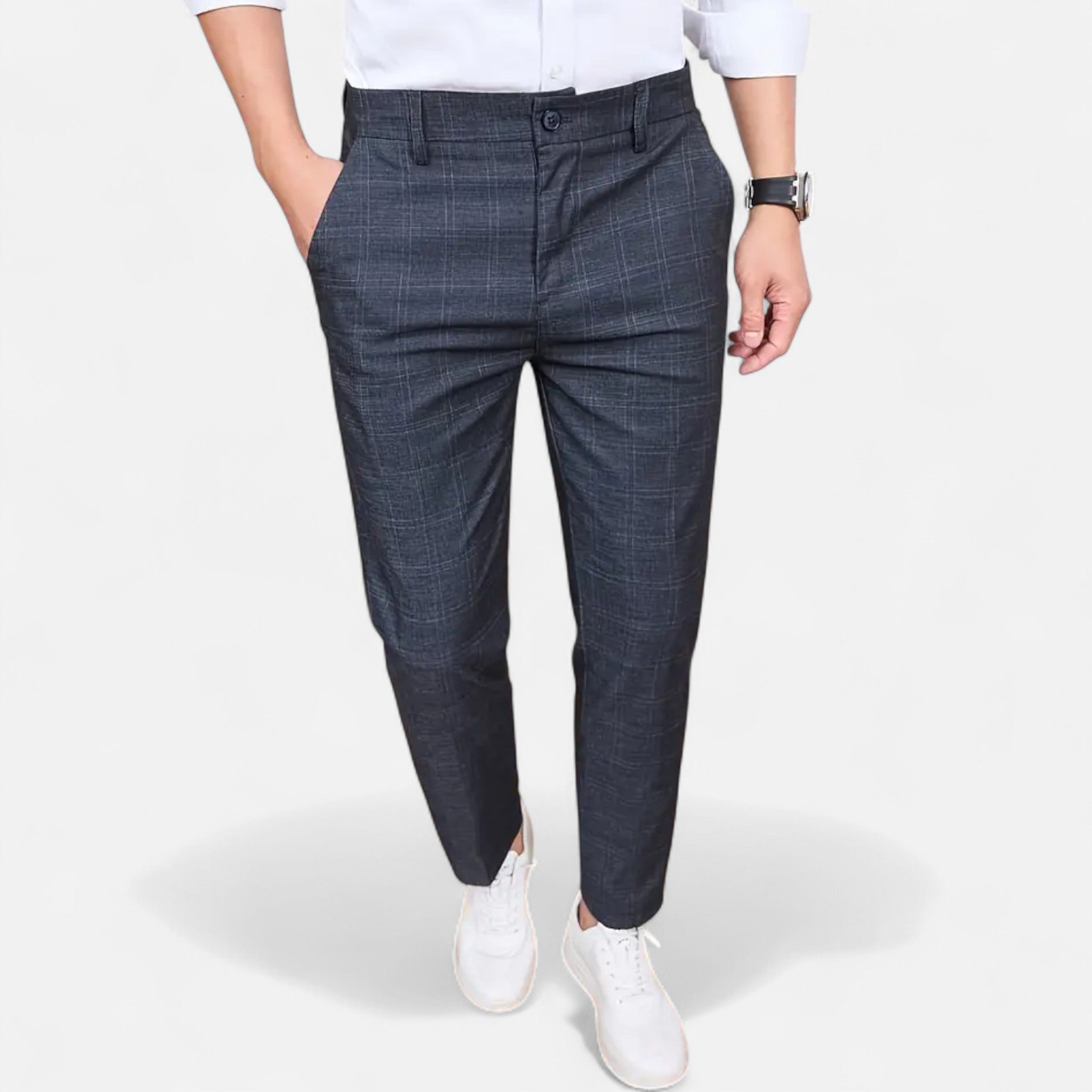 Vellardo Moda | Men's Elegant Cropped Business Pants