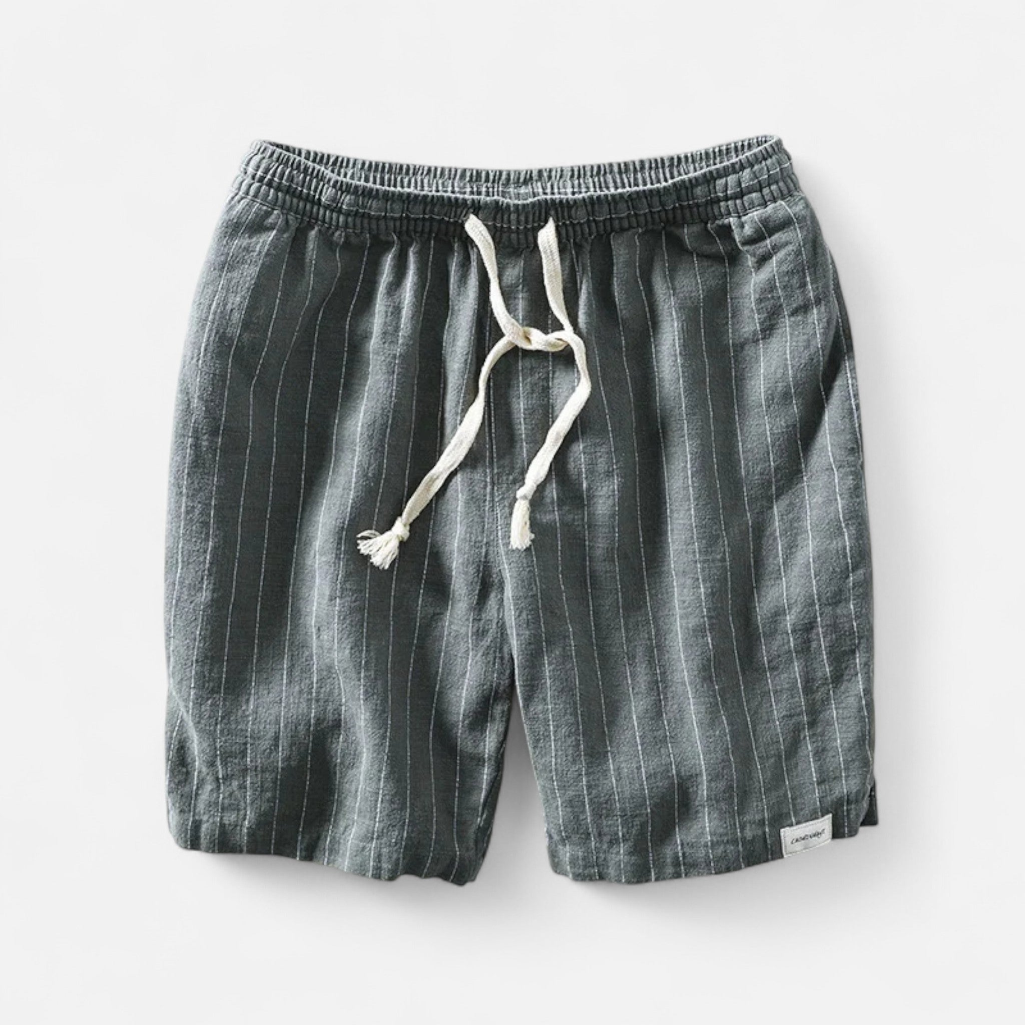 Vellardo Moda | Men's Linen Striped Shorts – Summer Elegance
