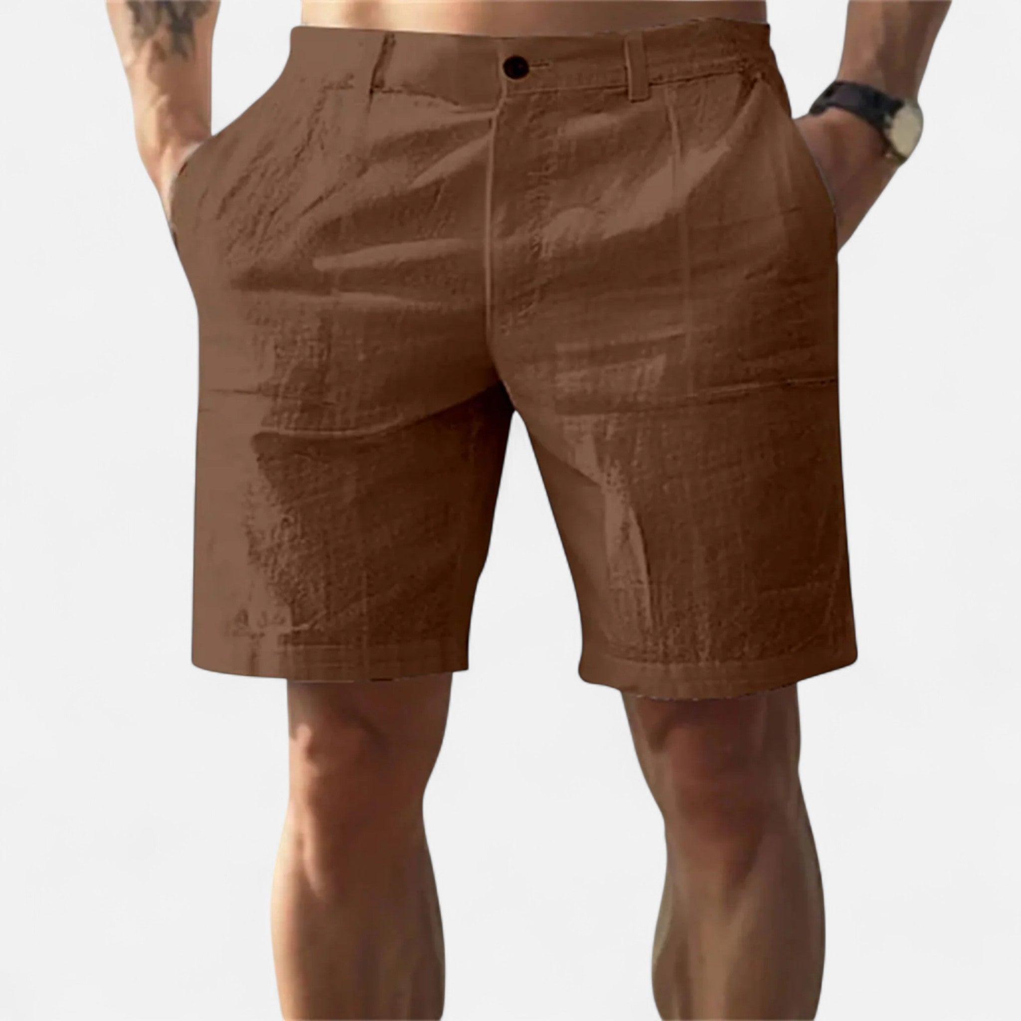 Vellardo Moda | Men's Linen Beach Shorts – Classic Elegance