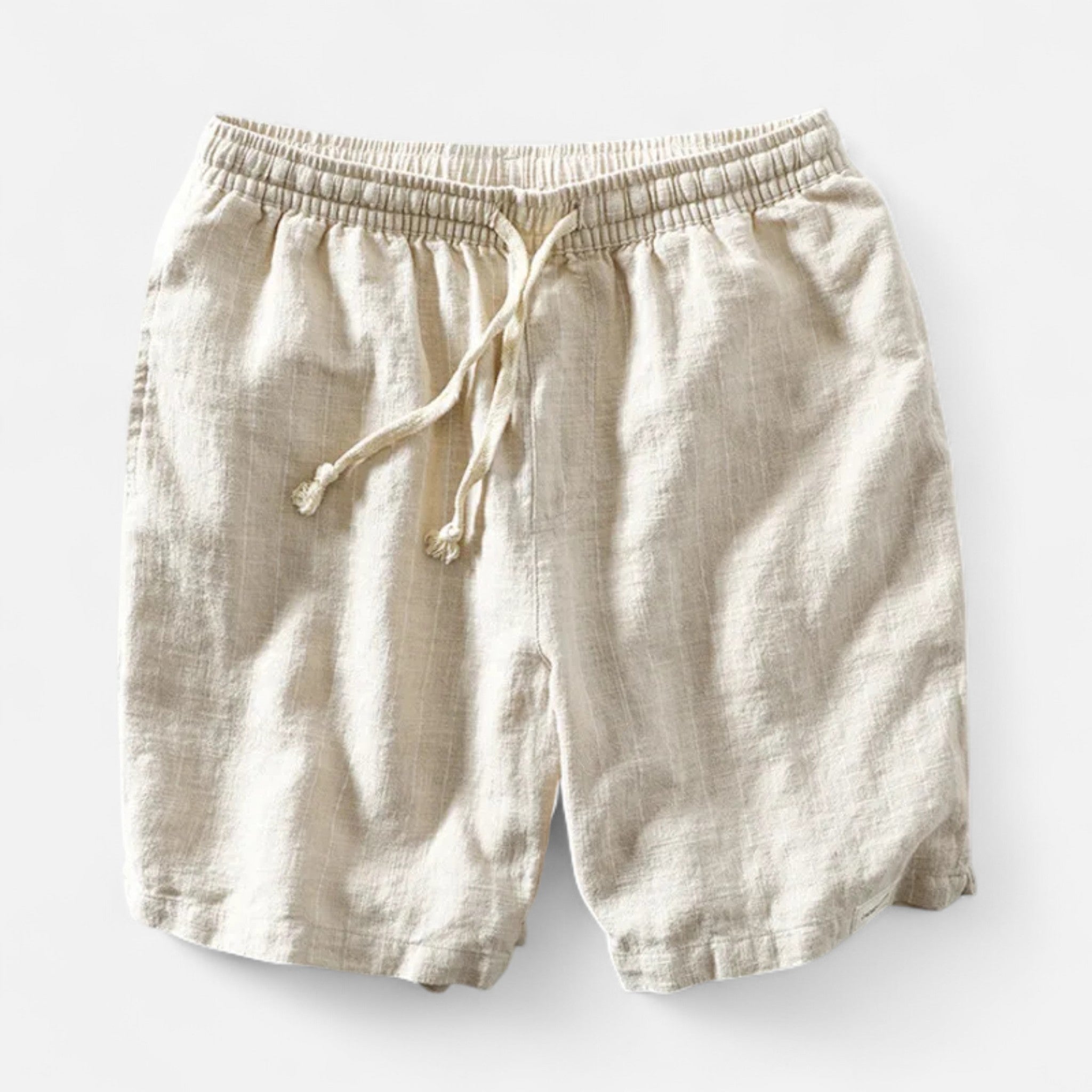 Vellardo Moda | Men's Linen Striped Shorts – Summer Elegance