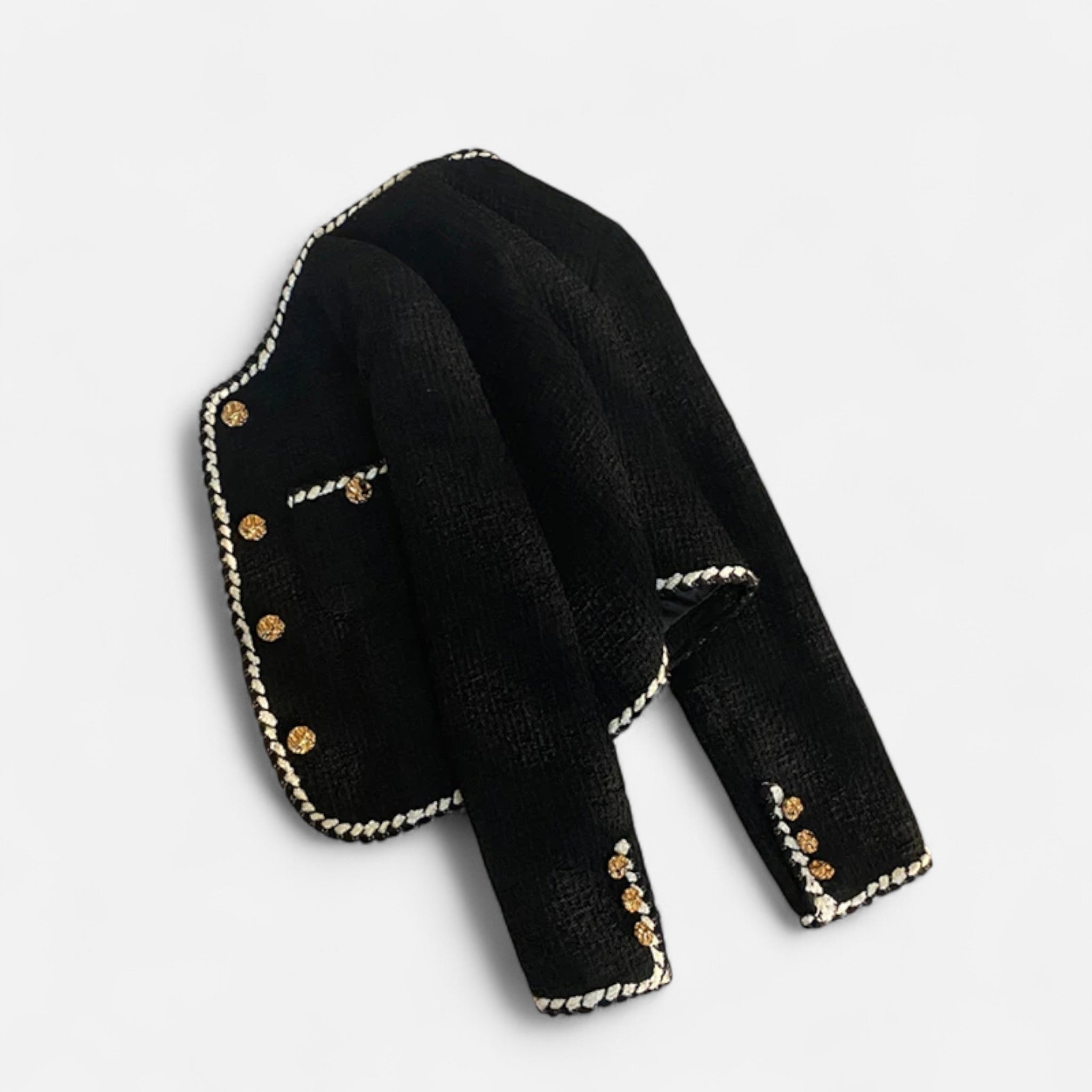 Vellardo Moda | Women's Short Tweed Jacket – Timeless Elegance