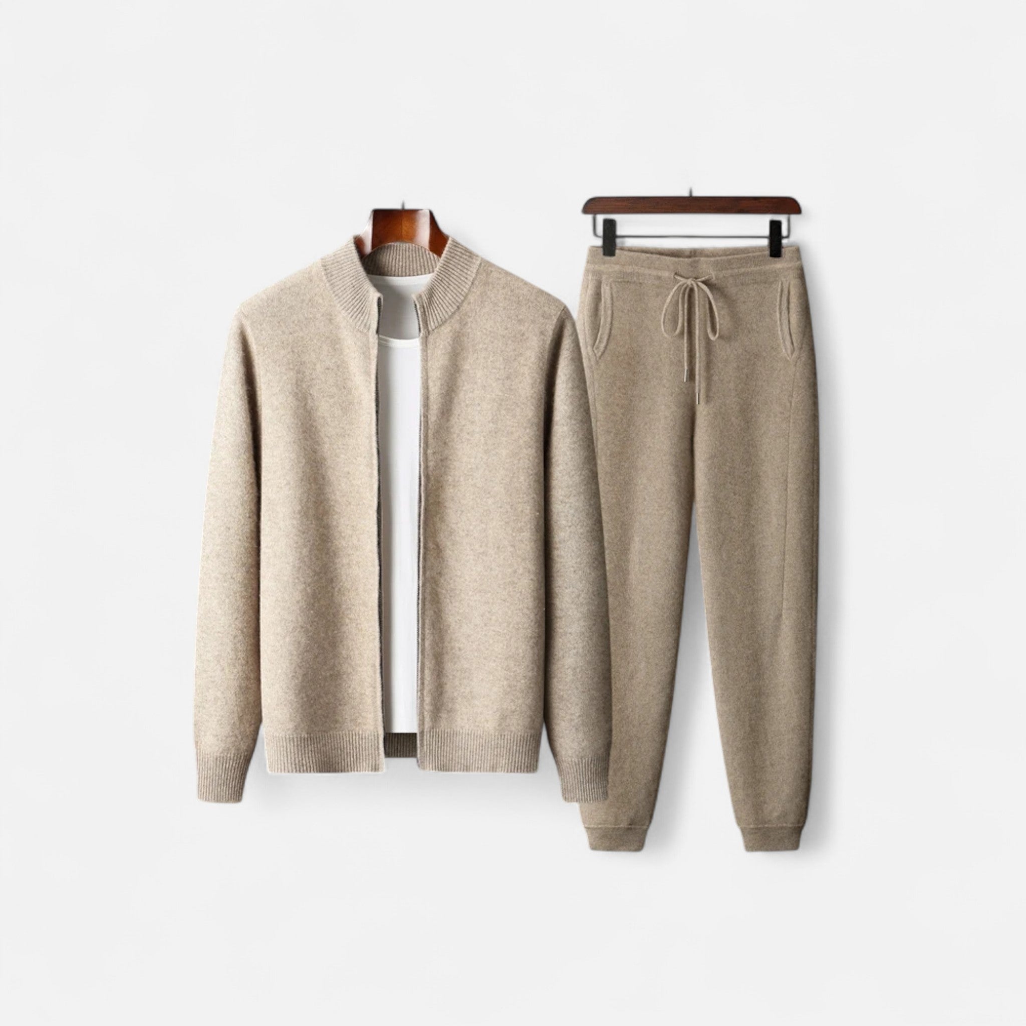 Vellardo Moda | Men's Two-Piece Wool Merino Set – Classic Elegance