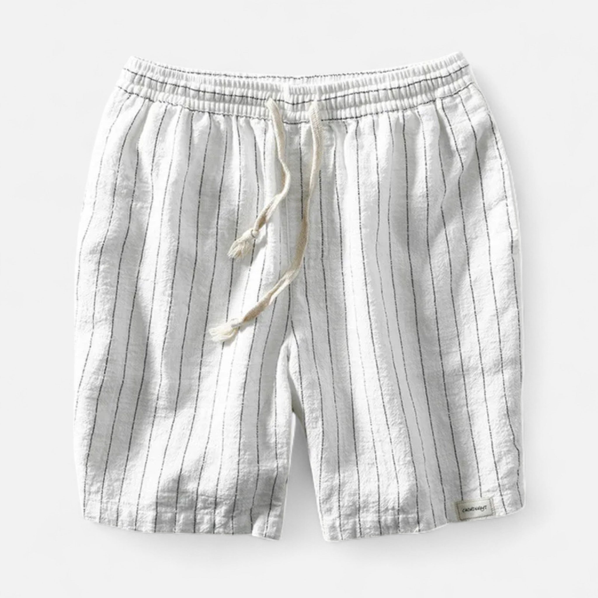 Vellardo Moda | Men's Linen Striped Shorts – Summer Elegance