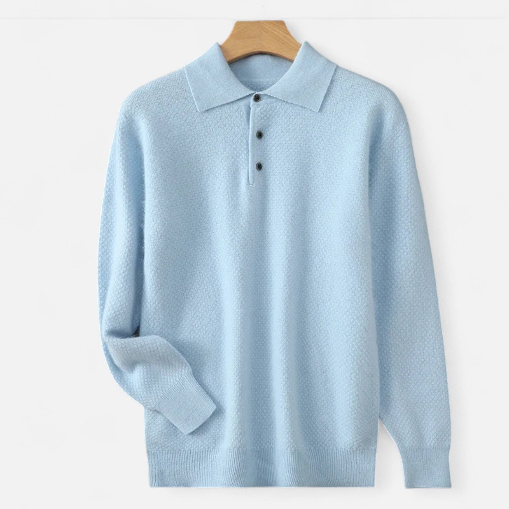 Vellardo Moda | Men's Cashmere Polo Sweater – Timeless Elegance
