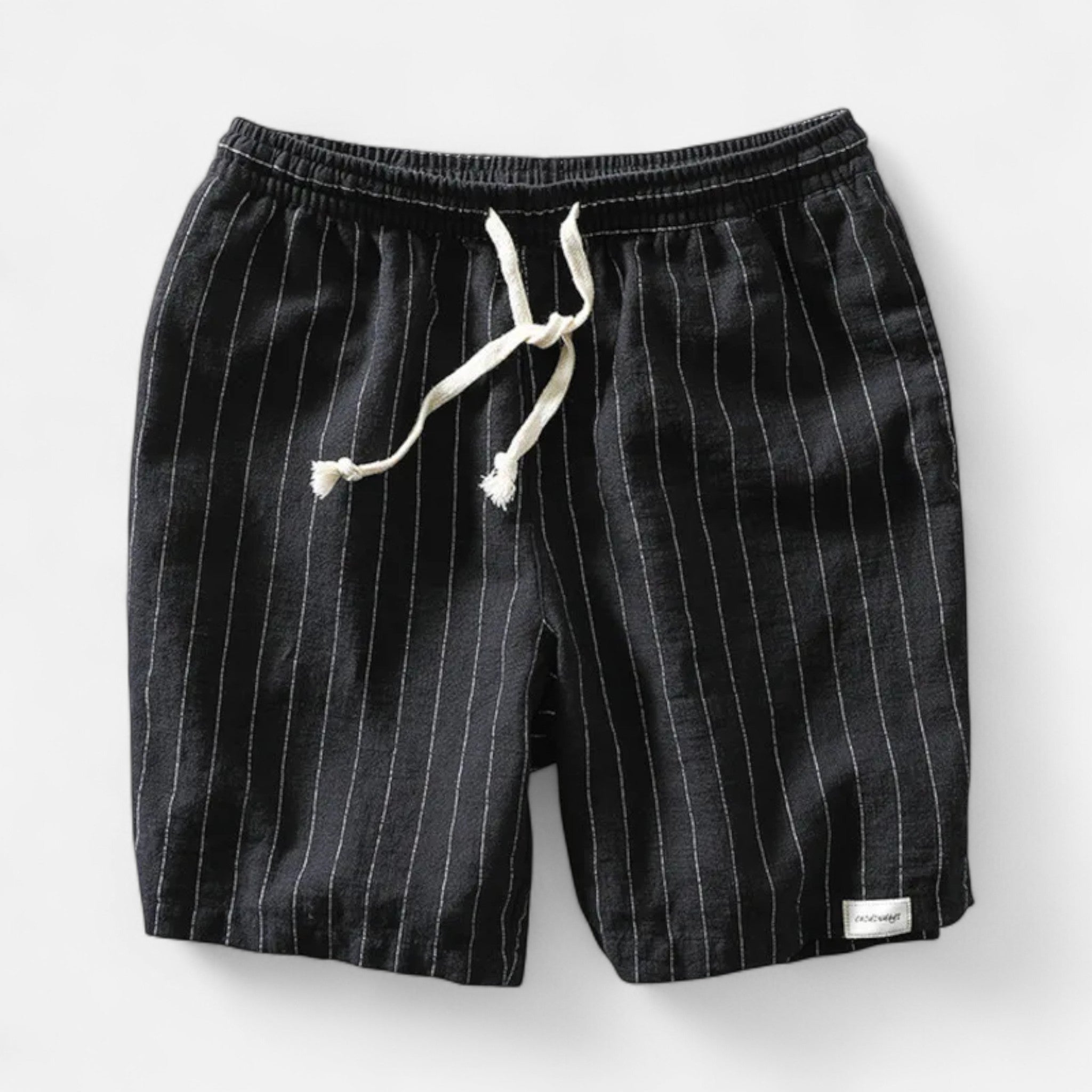 Vellardo Moda | Men's Linen Striped Shorts – Summer Elegance