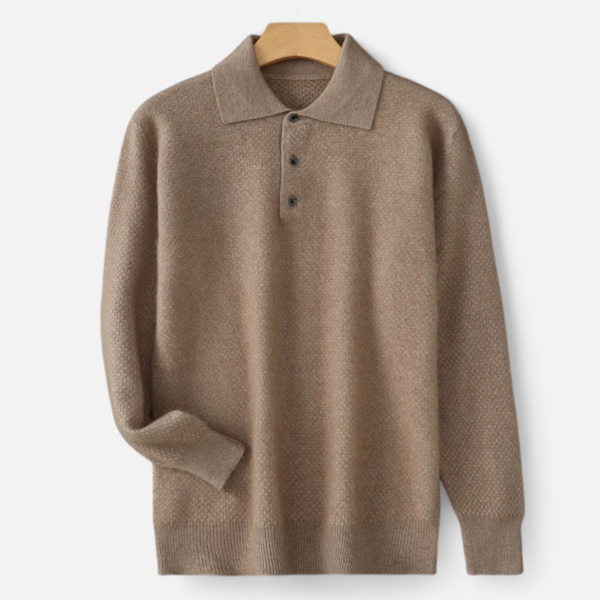 Vellardo Moda | Men's Cashmere Polo Sweater – Timeless Elegance