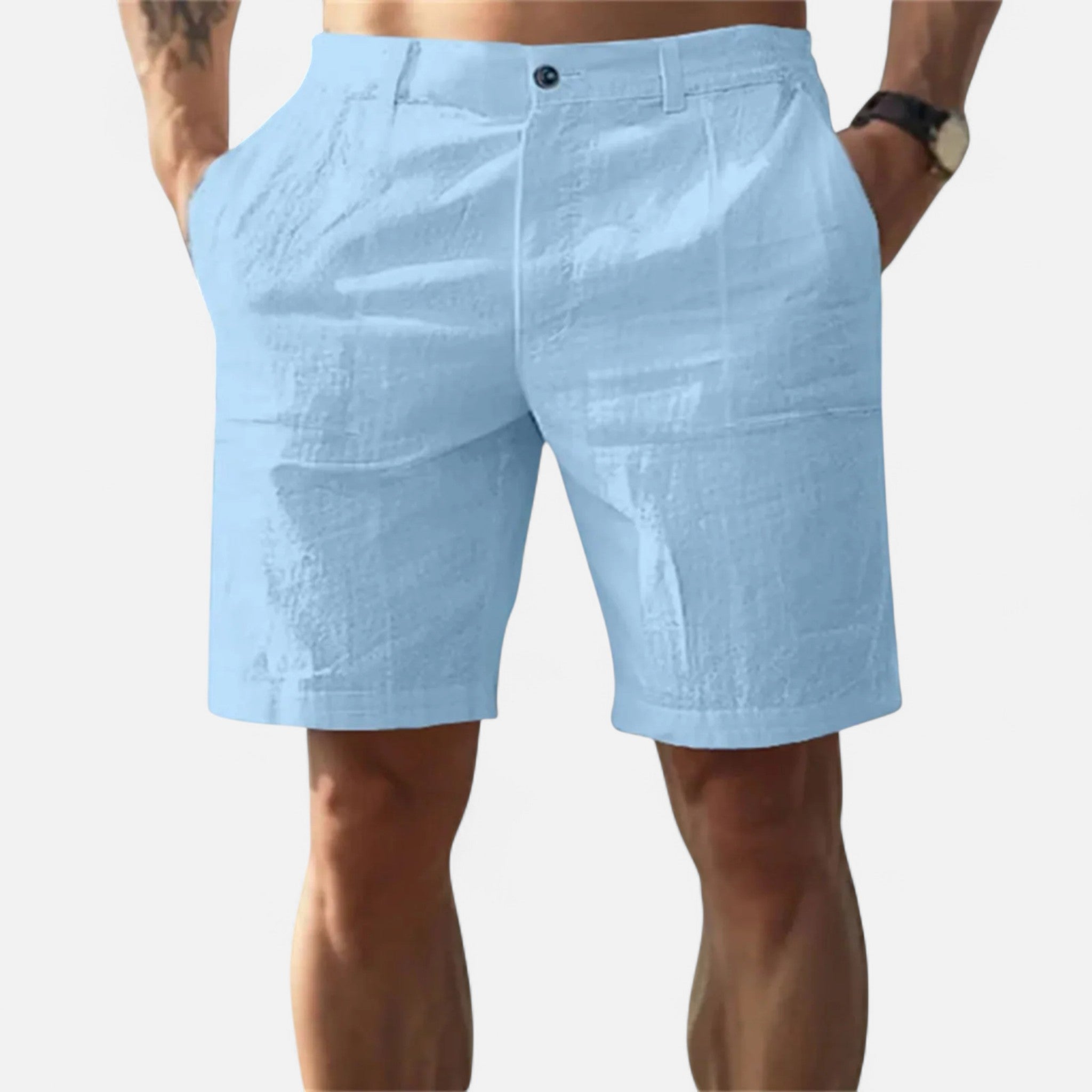 Vellardo Moda | Men's Linen Beach Shorts – Classic Elegance