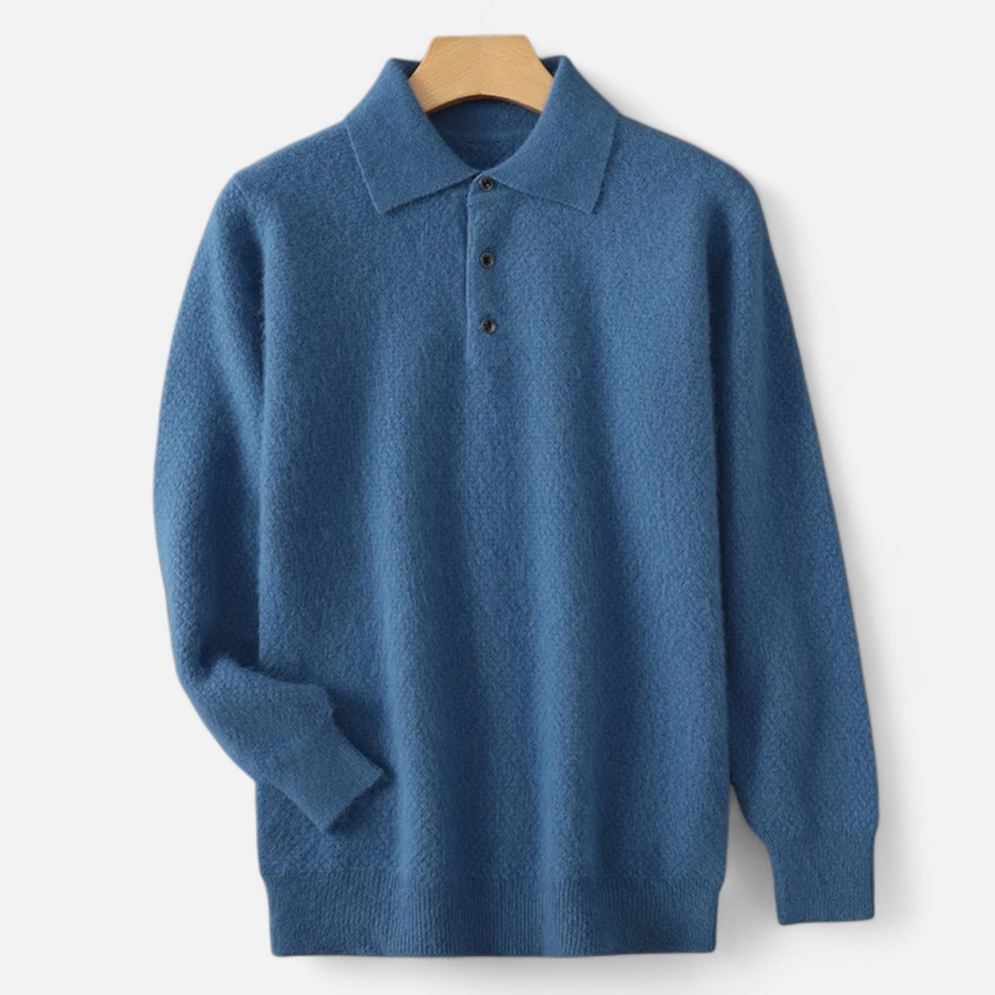 Vellardo Moda | Men's Cashmere Polo Sweater – Timeless Elegance