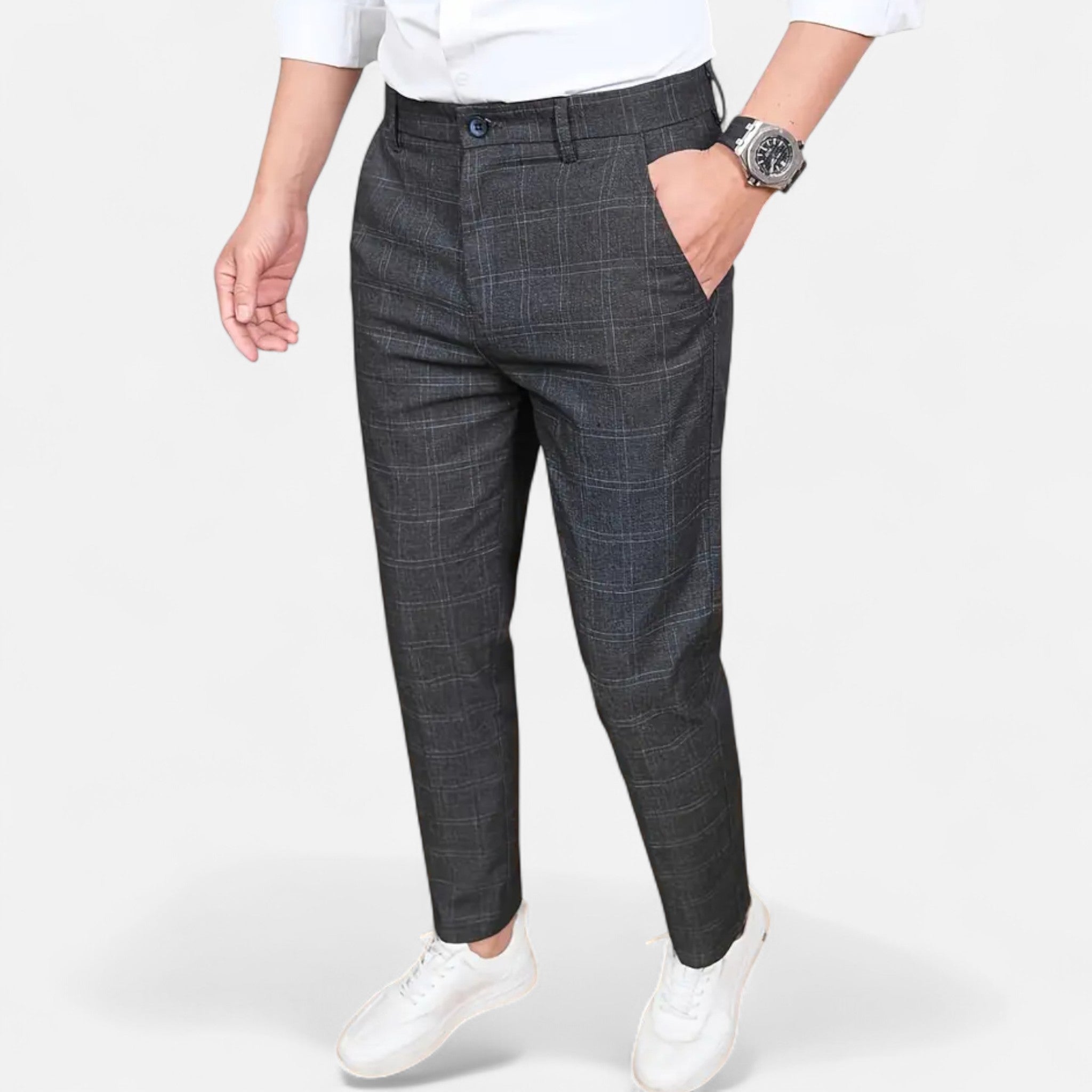 Vellardo Moda | Men's Elegant Cropped Business Pants