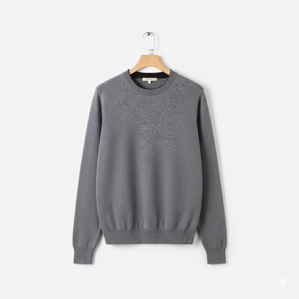 Vellardo Moda | Men's Wool Sweater – Classic Round Neck