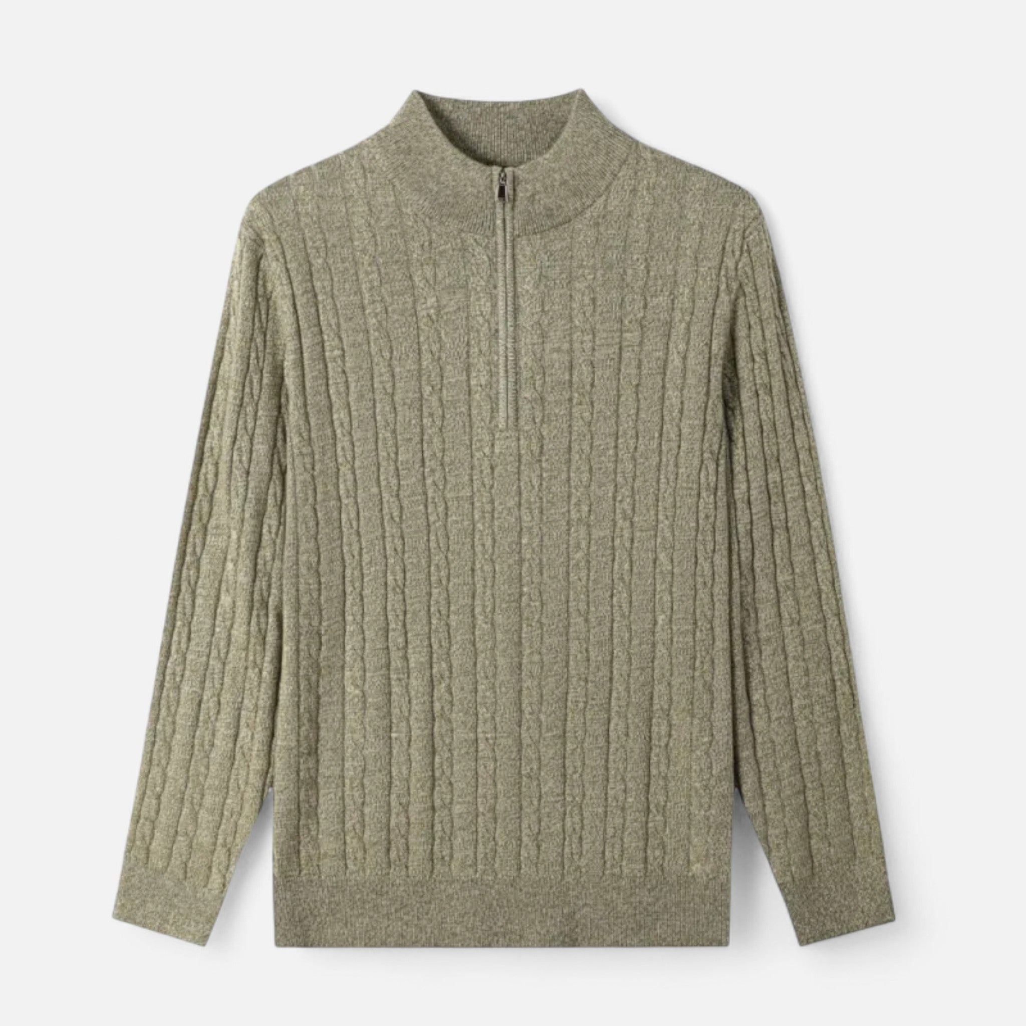 Vellardo Moda | Men's Zipper Sweater in Old Money Style