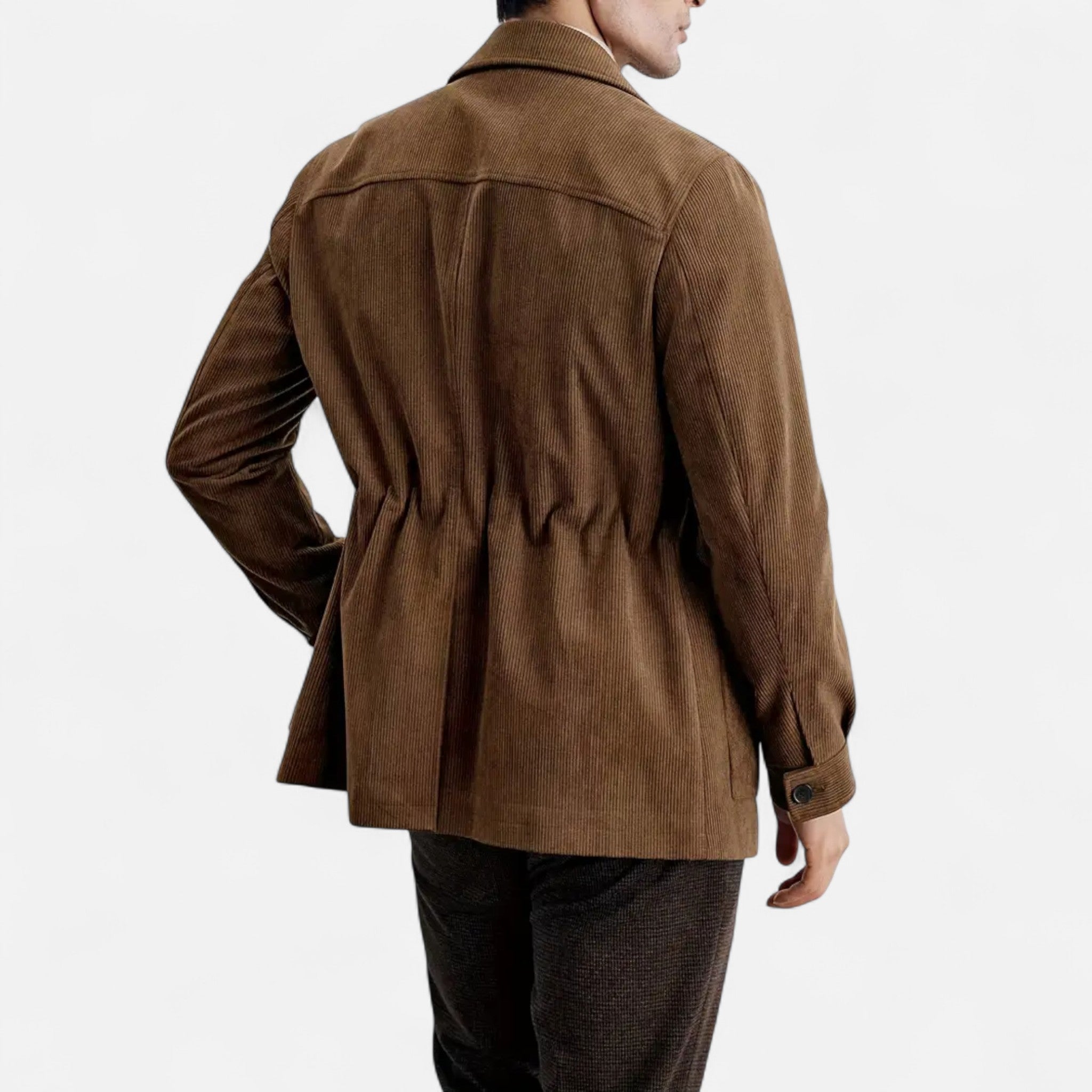 Vellardo Moda | Men's Corduroy Blazer – Brown Retro Style