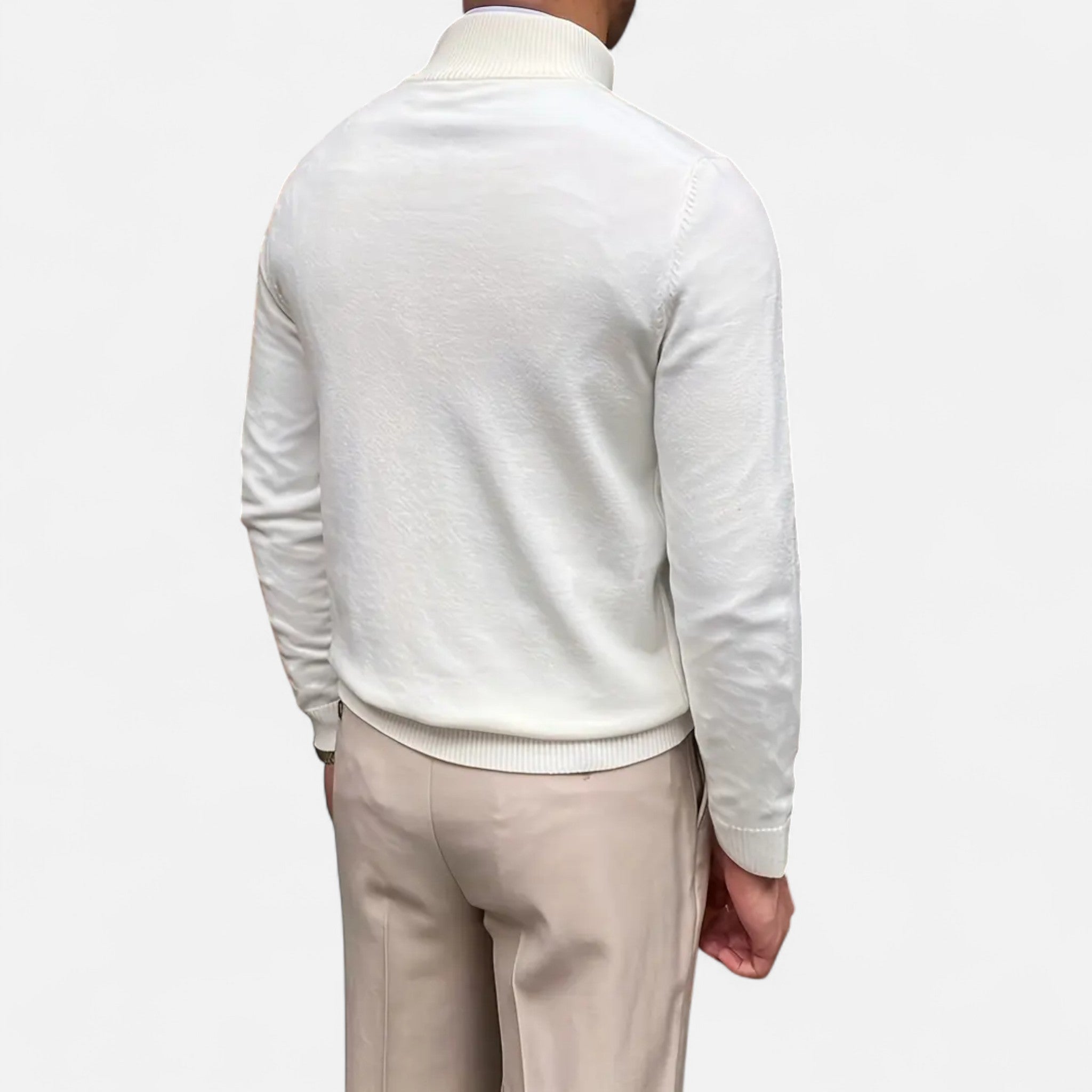 Vellardo Moda | Men's Knitted Cardigan – Casual Elegance with a Zipper