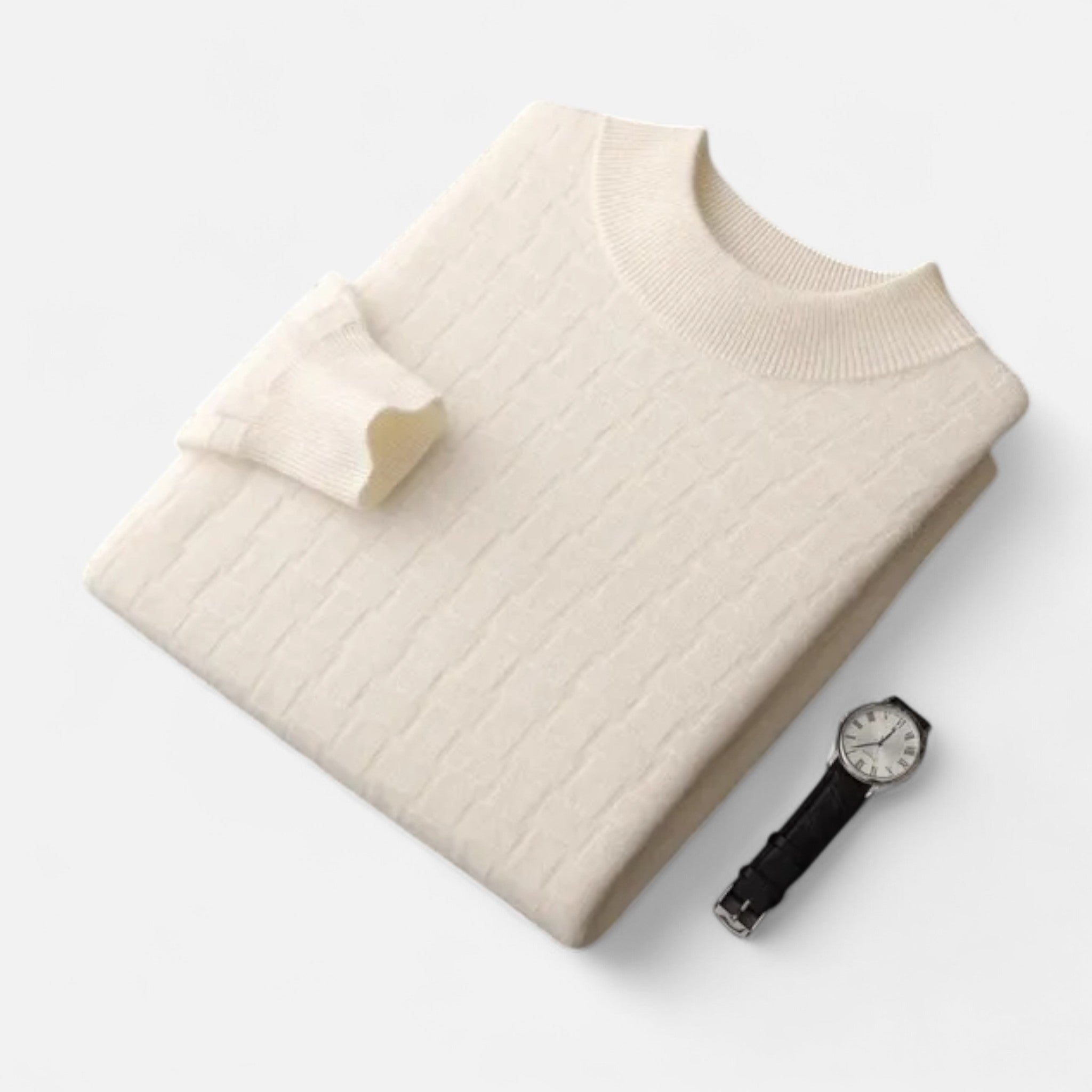 Vellardo Moda | Men's Sweater with a Half-High Collar