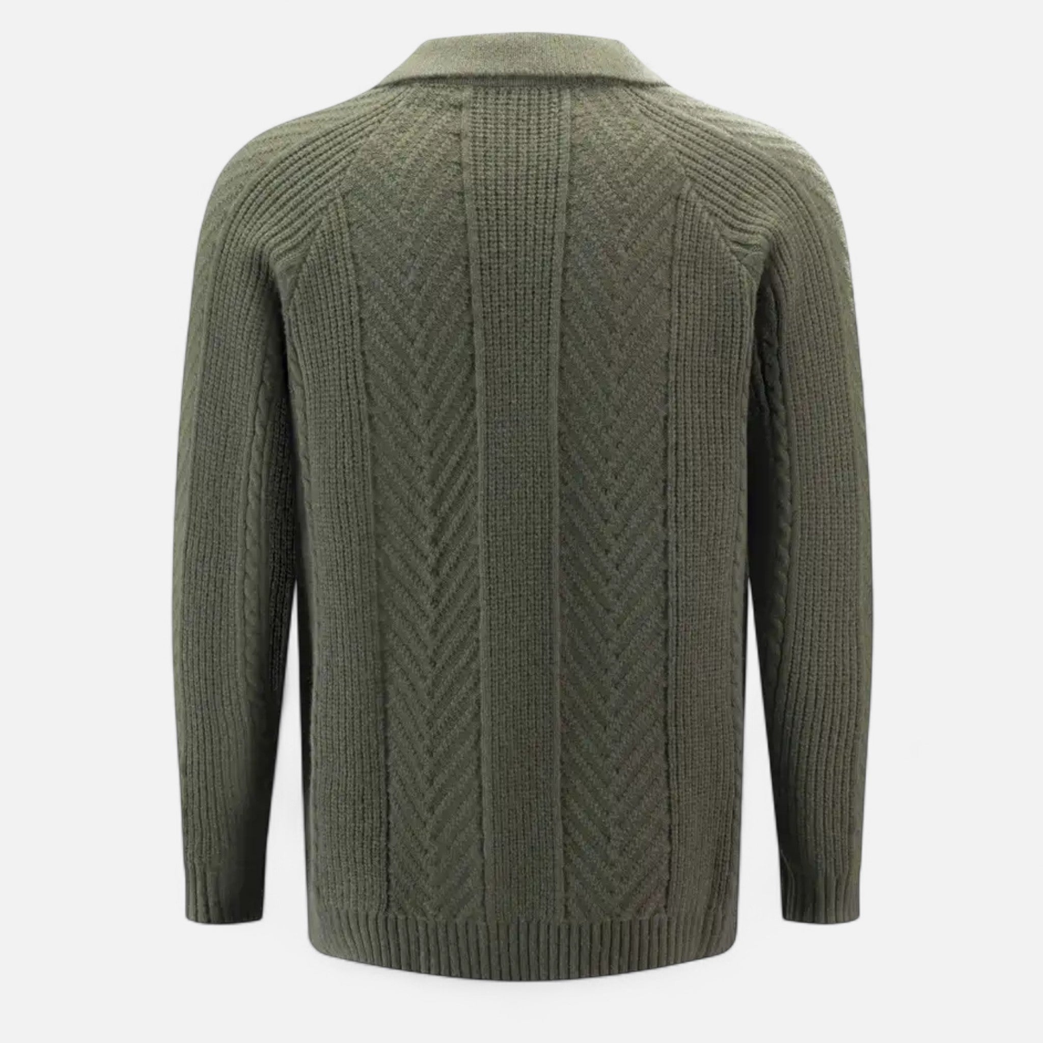 Vellardo Moda | Men's Retro Sweater with Semi-Open Neckline – Style and Warmth in One