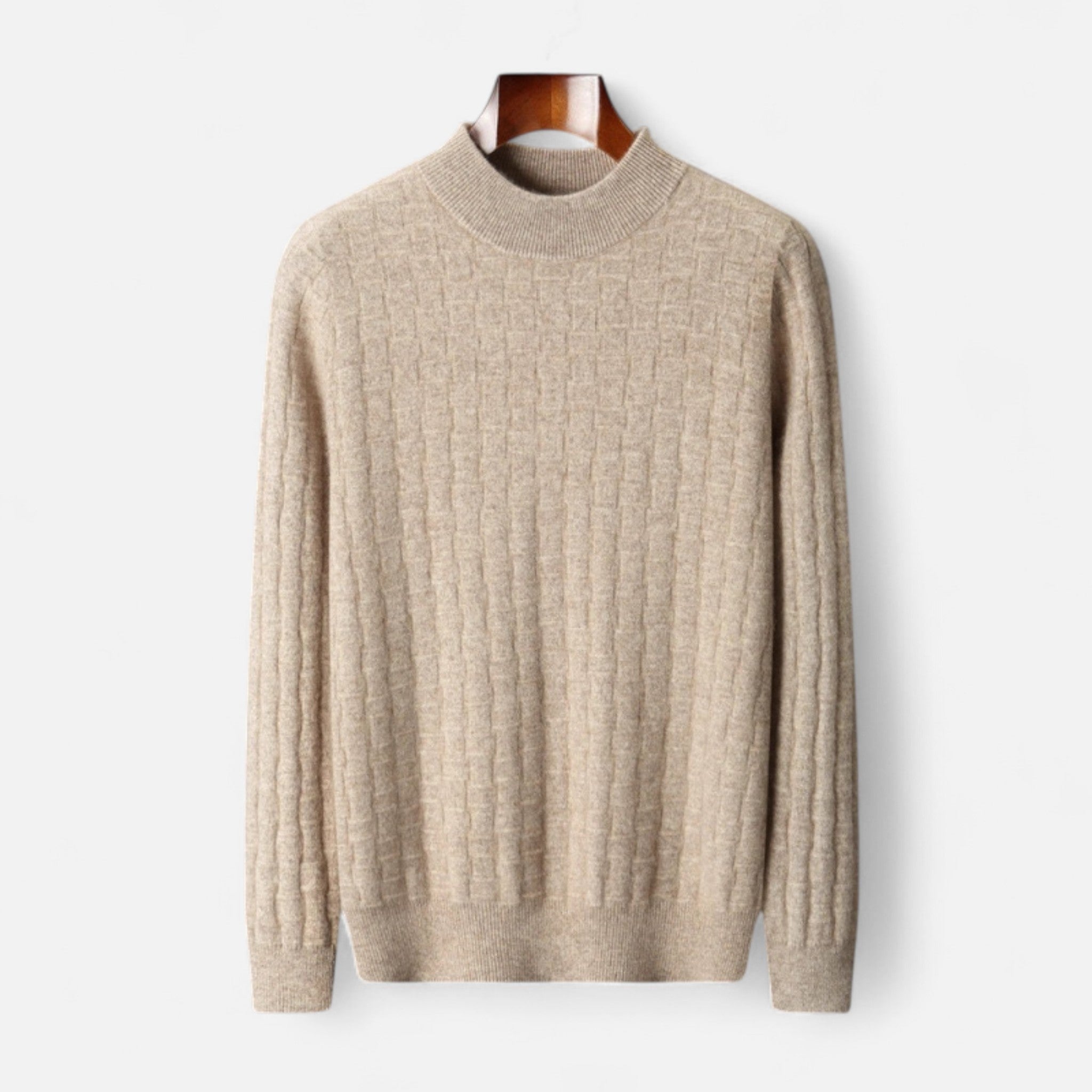 Vellardo Moda | Men's Sweater with a Half-High Collar