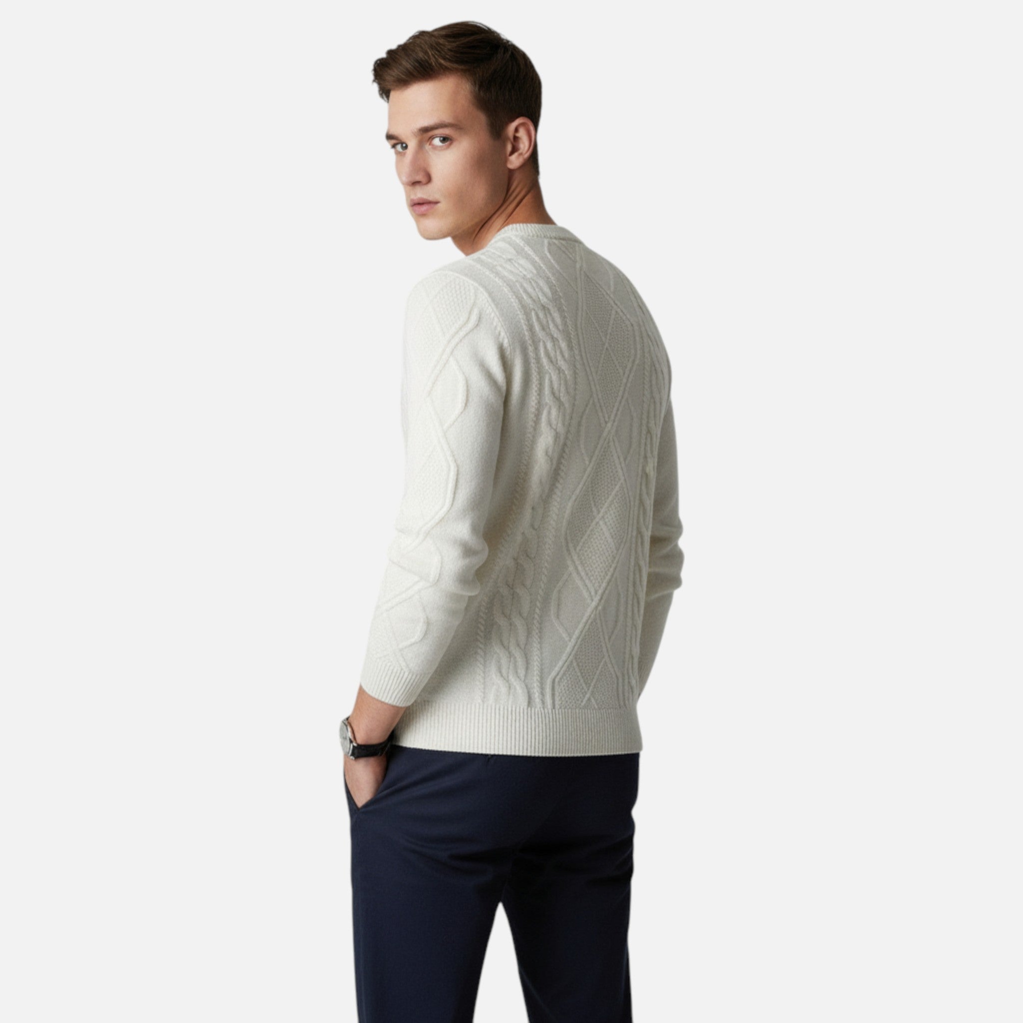 Vellardo Moda | Men's Loose Knit Sweater
