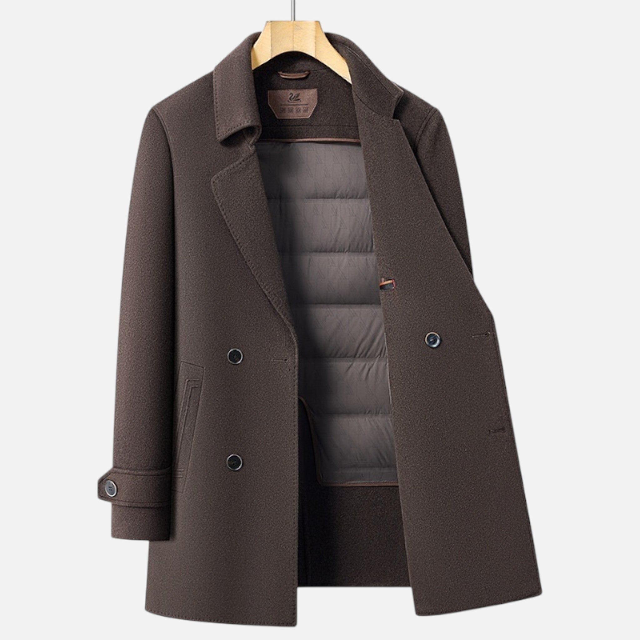 Vellardo Moda | Men's Timeless Elegance Wool Coat
