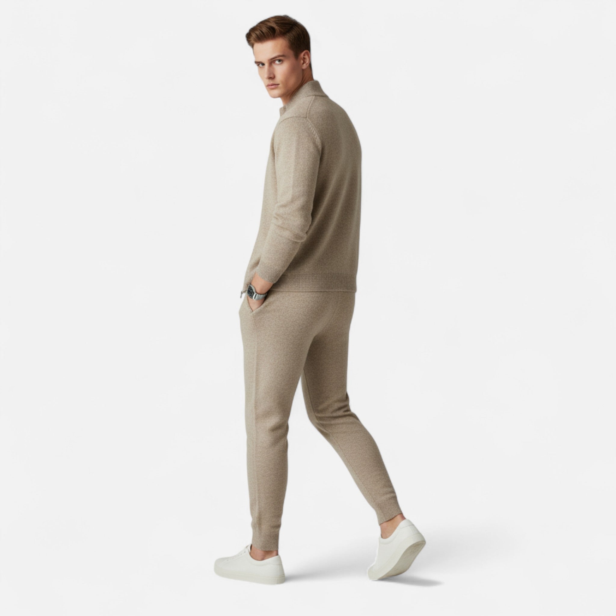 Vellardo Moda | Men's Two-Piece Wool Merino Set – Classic Elegance