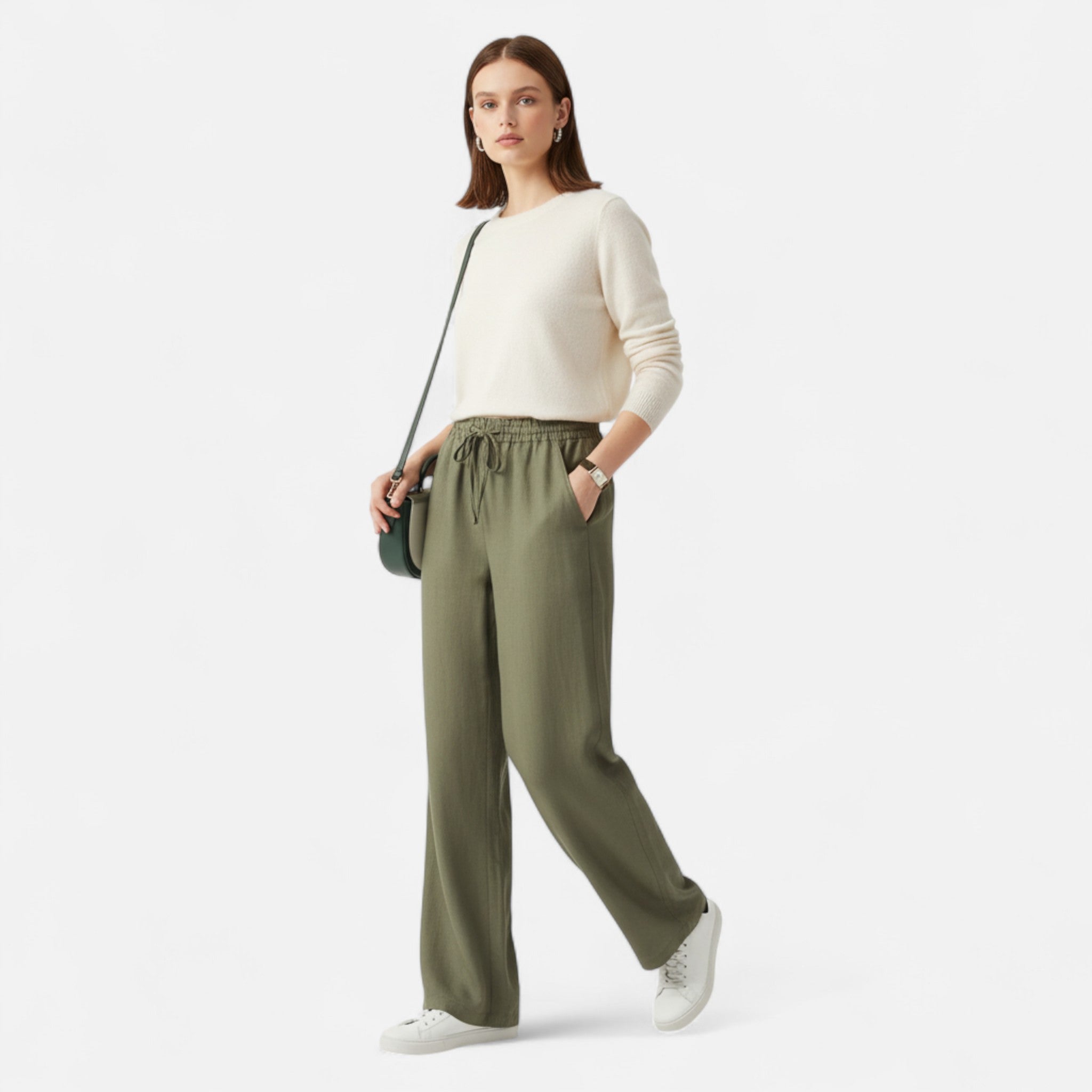 Vellardo Moda | Women's High Waist Pants – Flared Leg