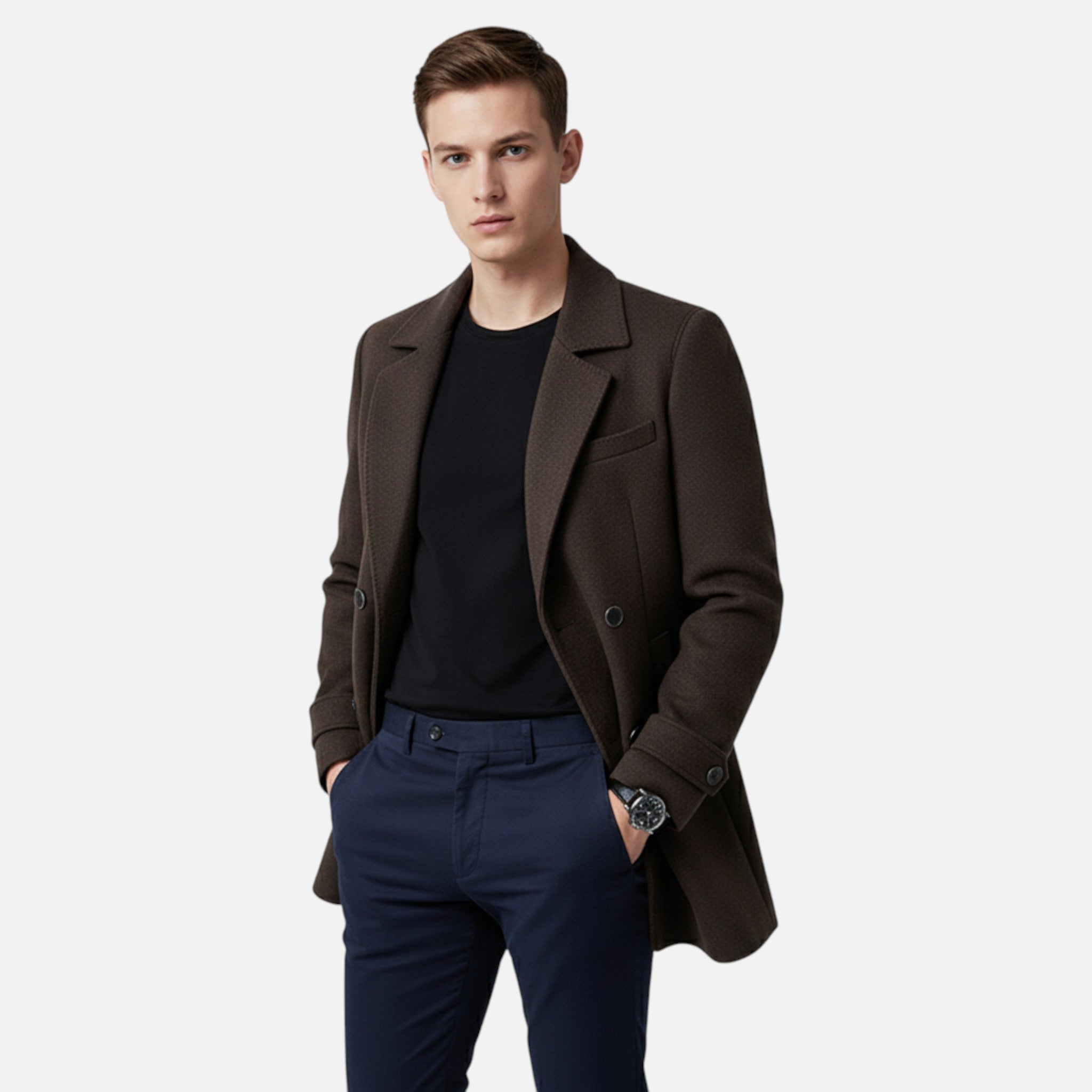Vellardo Moda | Men's Timeless Elegance Wool Coat