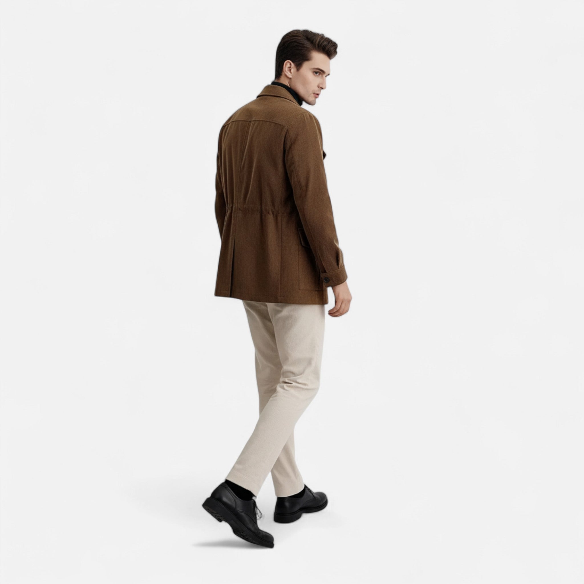 Vellardo Moda | Men's Corduroy Blazer – Brown Retro Style