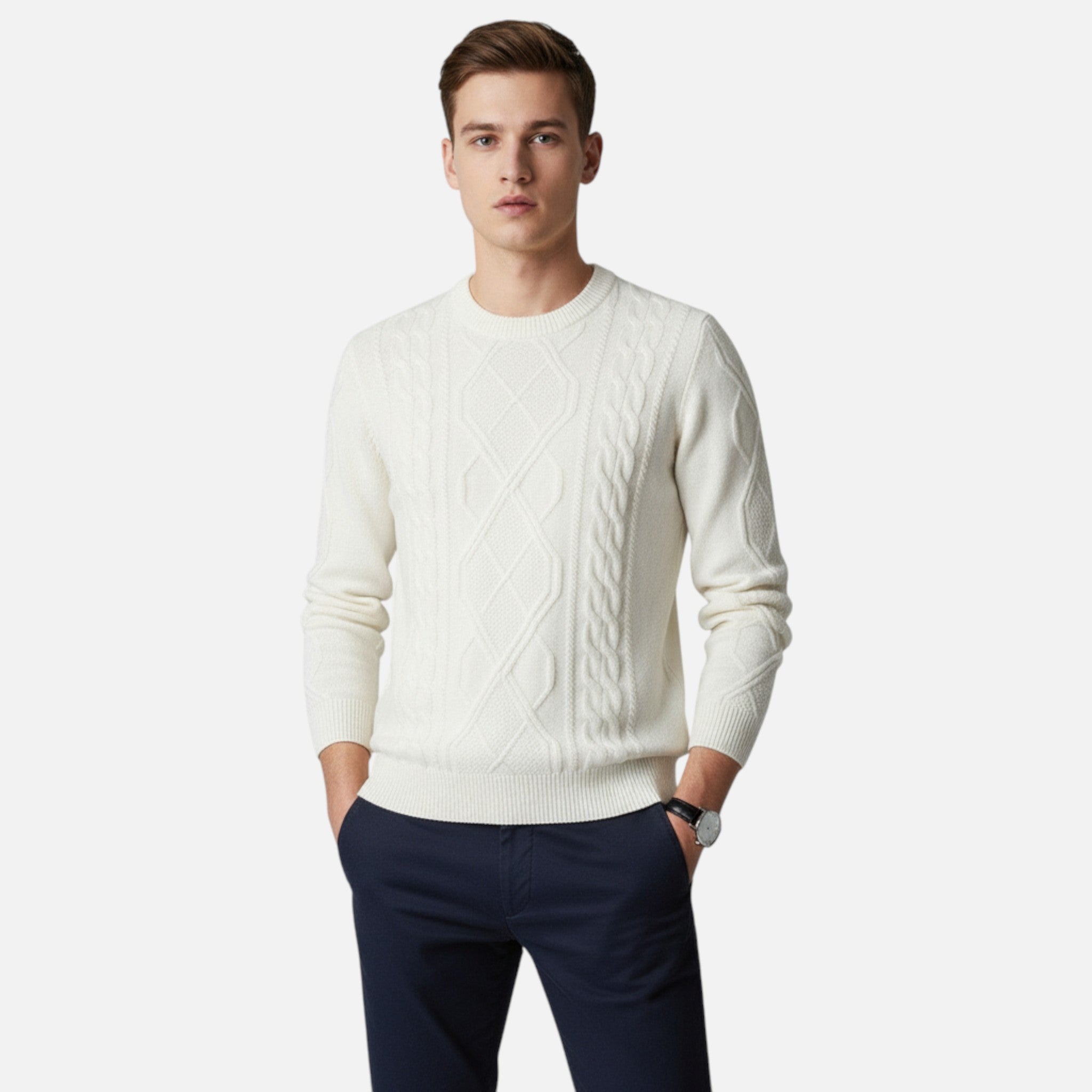 Vellardo Moda | Men's Loose Knit Sweater