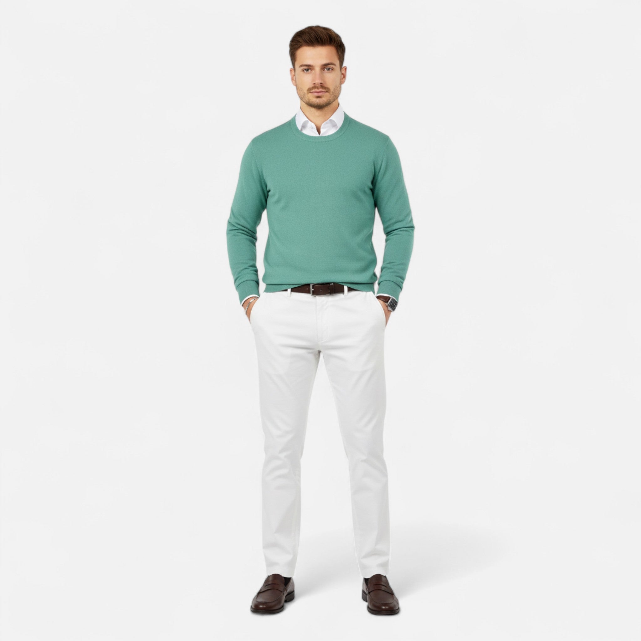 Vellardo Moda | Men's Knit Sweater – Classic Crew Neck