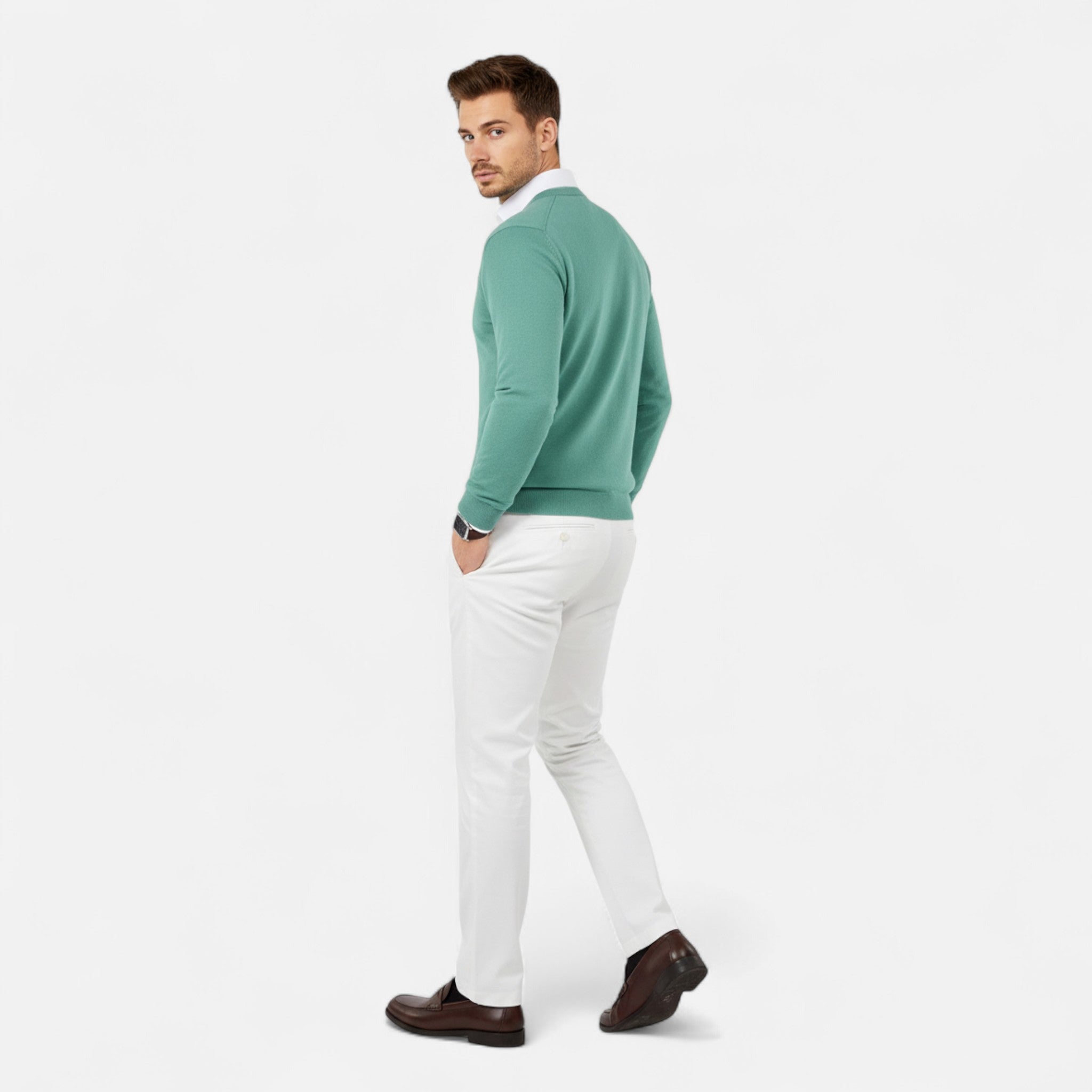 Vellardo Moda | Men's Knit Sweater – Classic Crew Neck