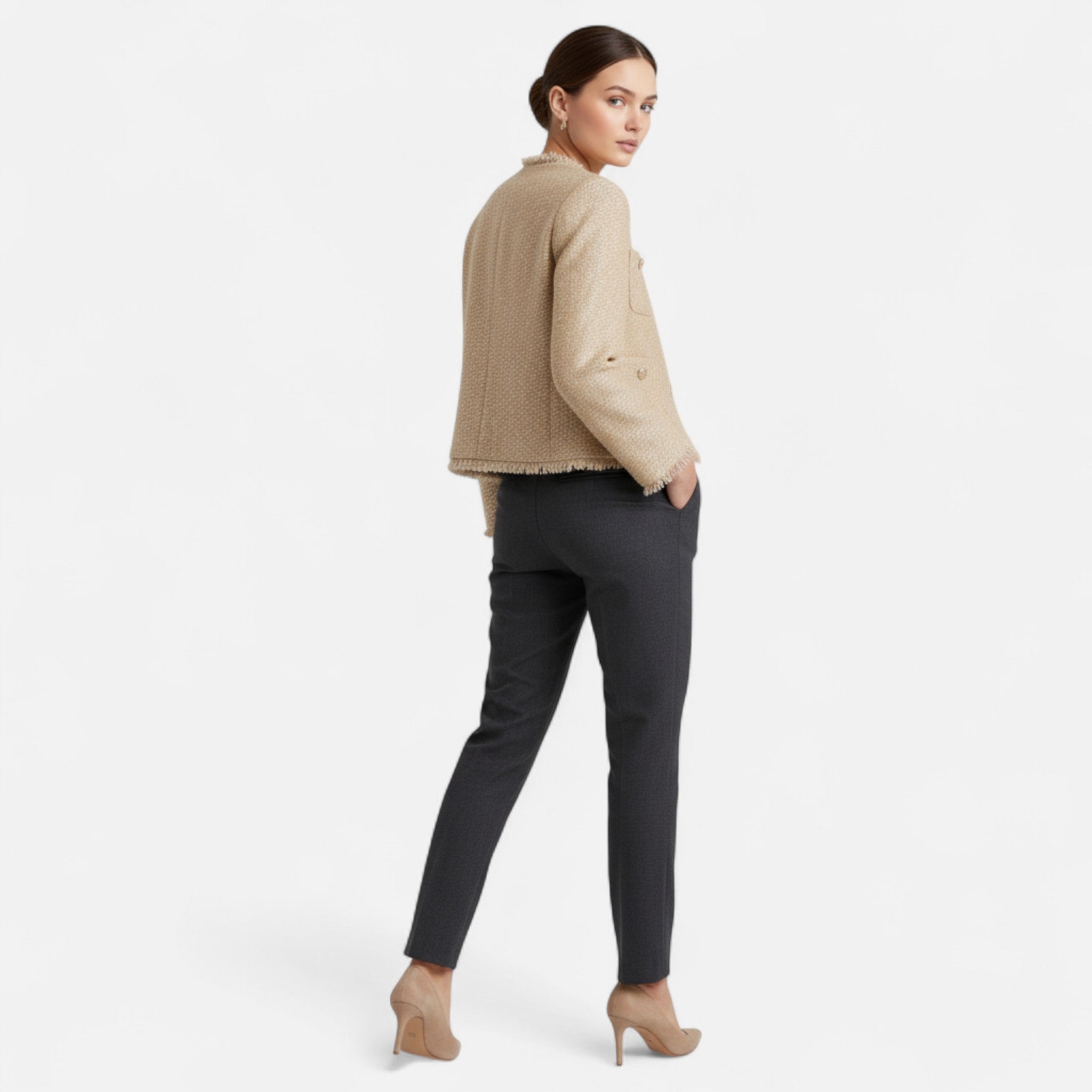 Vellardo Moda | Women's Elegant Tweed Blazer – Timeless Style