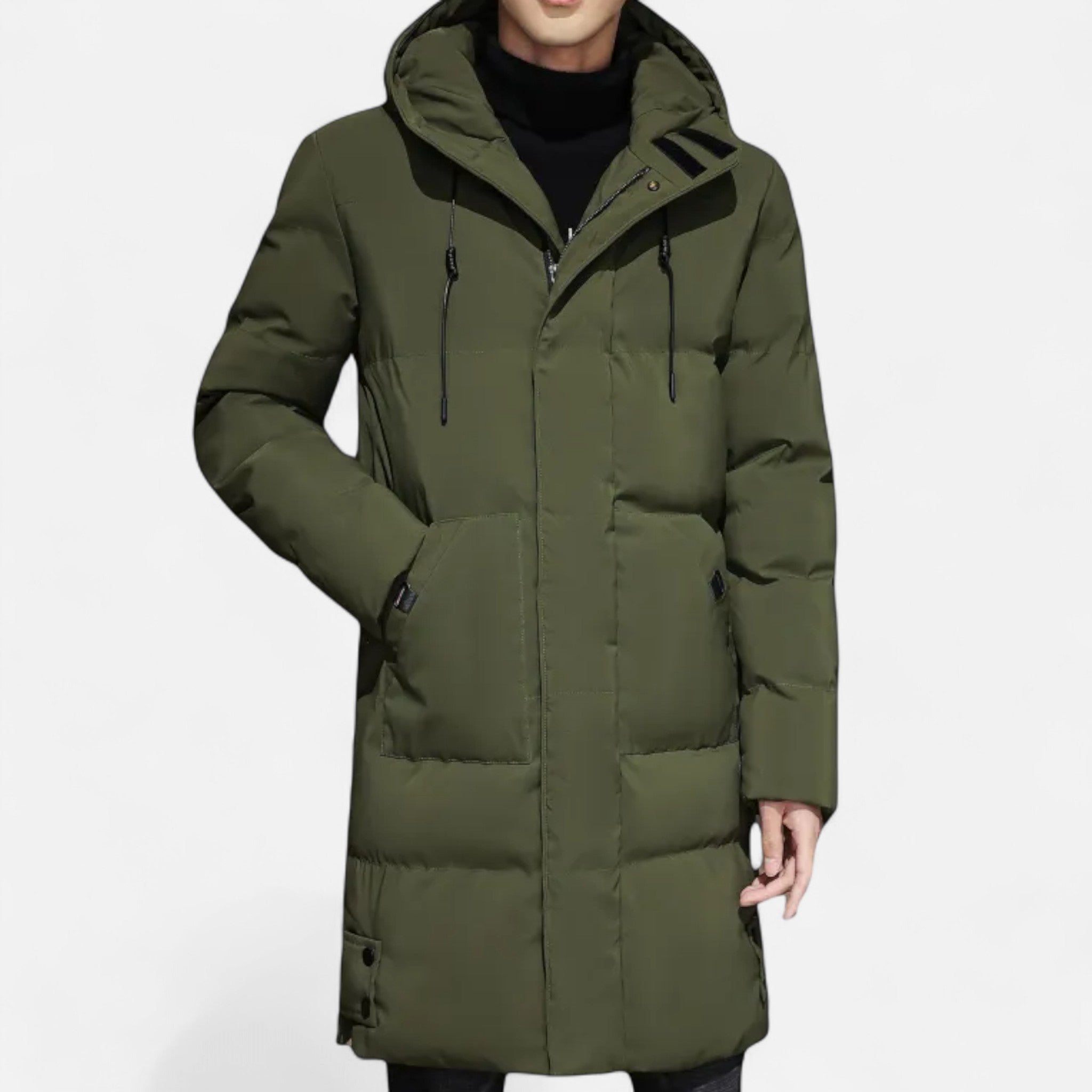 Vellardo Moda | Men's Winter Cotton Coat – Thick, Mid-Length