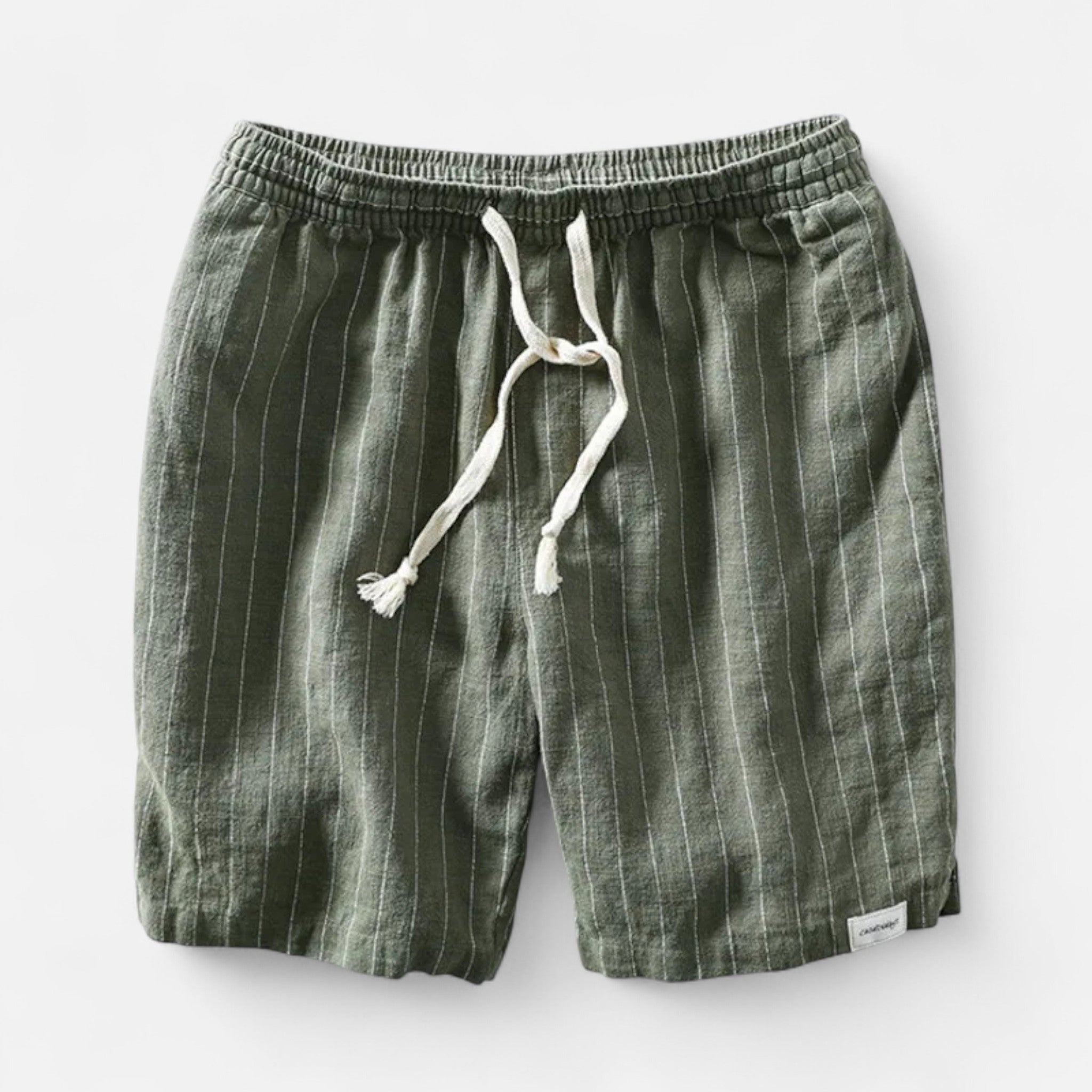 Vellardo Moda | Men's Linen Striped Shorts – Summer Elegance