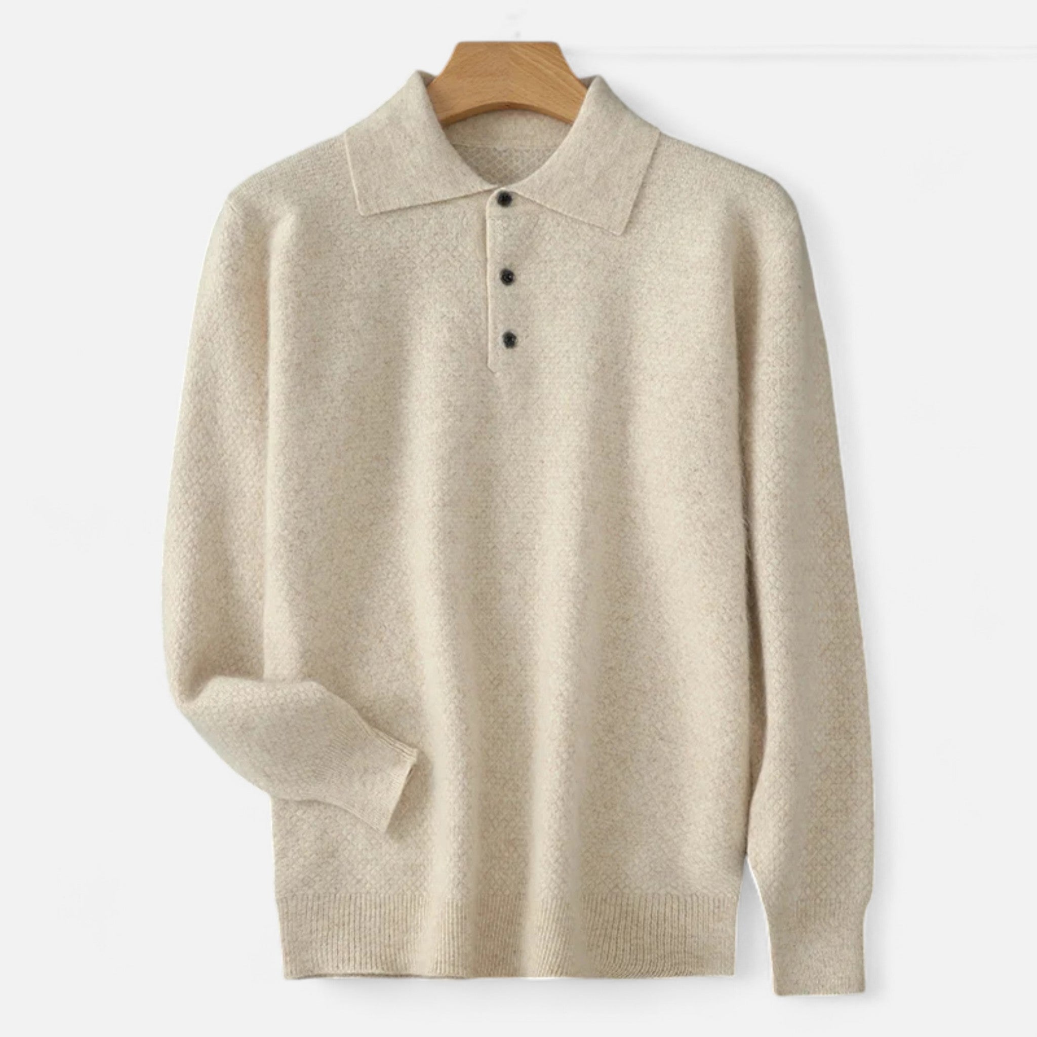 Vellardo Moda | Men's Cashmere Polo Sweater – Timeless Elegance