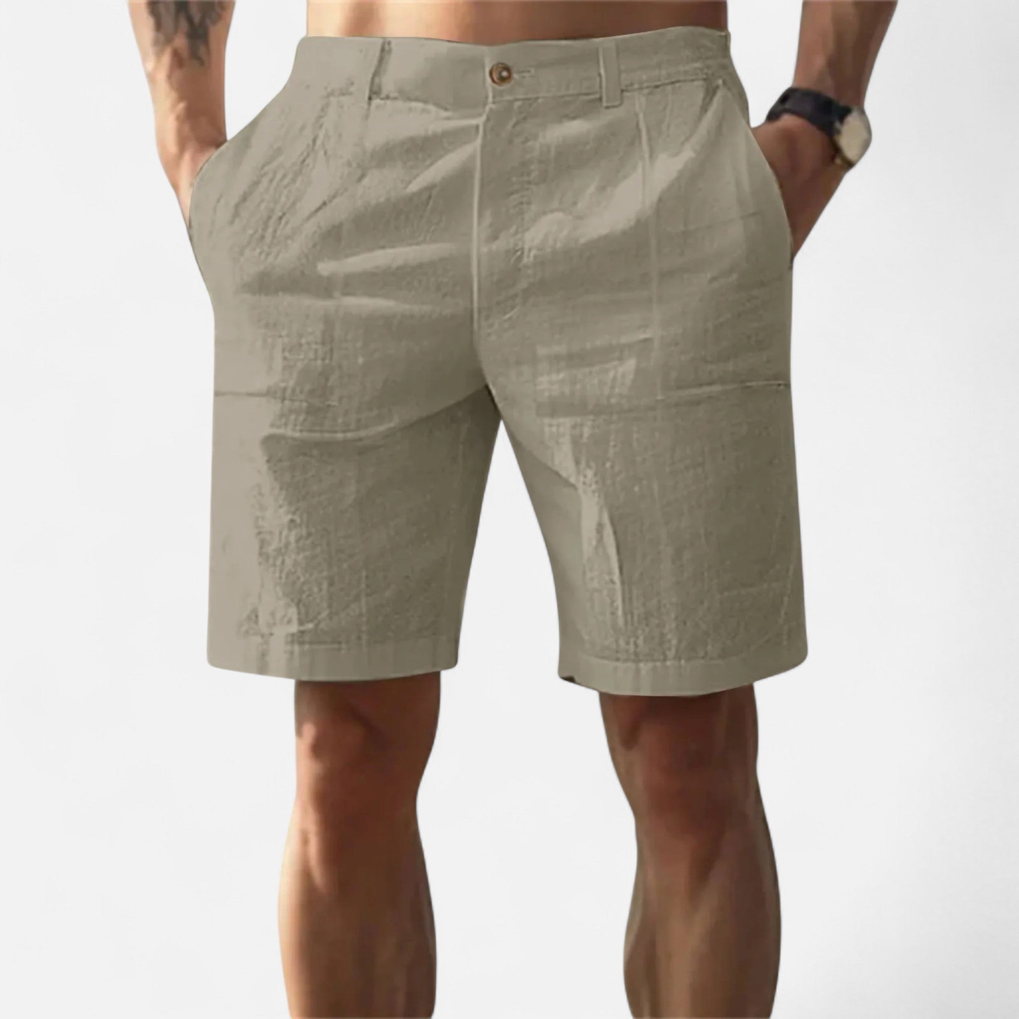 Vellardo Moda | Men's Linen Beach Shorts – Classic Elegance