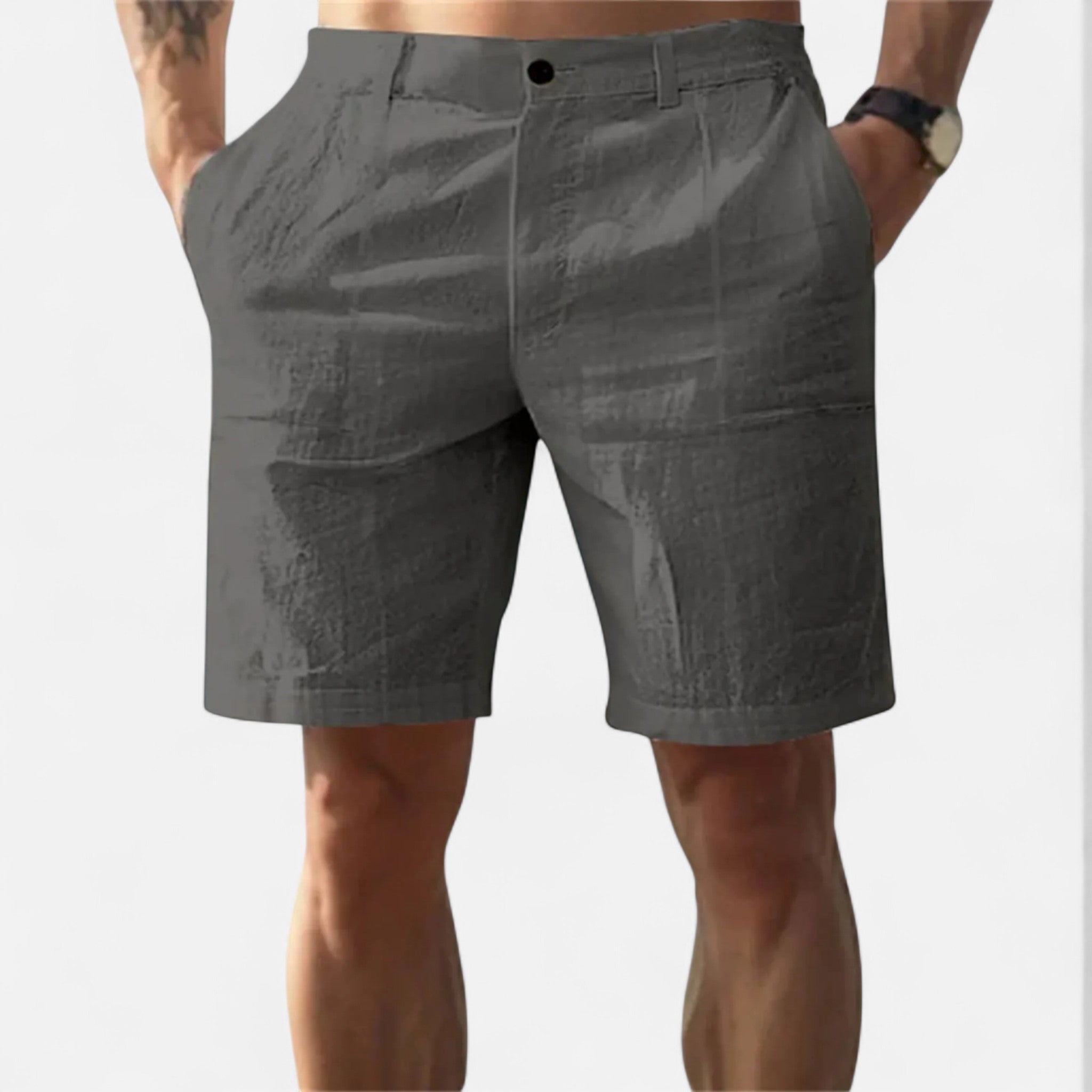 Vellardo Moda | Men's Linen Beach Shorts – Classic Elegance
