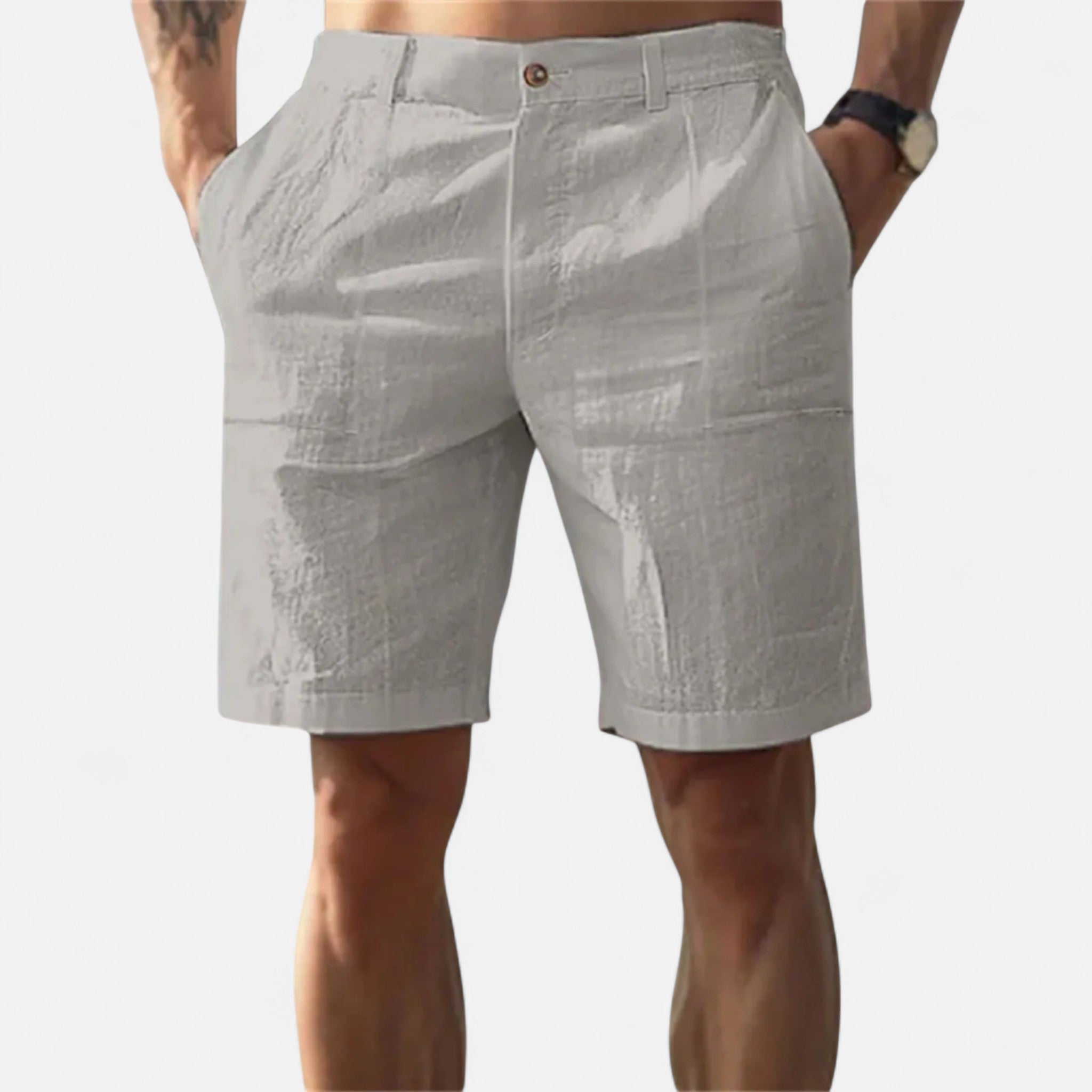 Vellardo Moda | Men's Linen Beach Shorts – Classic Elegance