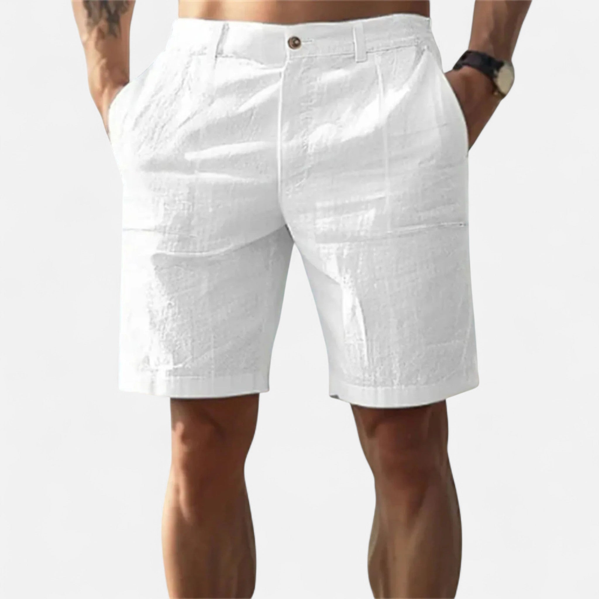Vellardo Moda | Men's Linen Beach Shorts – Classic Elegance